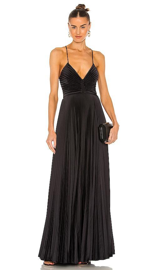 A. l.c. Aries Pleated Open Back Dress Product Image