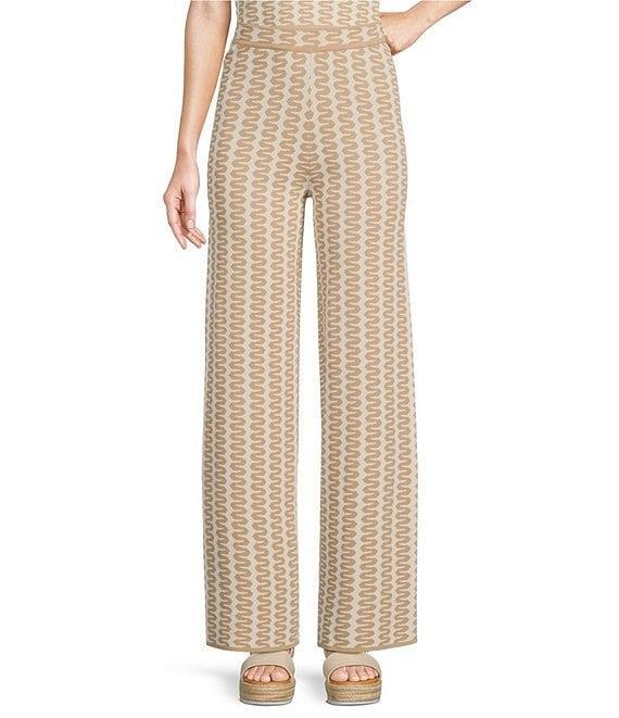 Lucy Paris Coordinating Tahiti Geometric Print Knit Pants Product Image