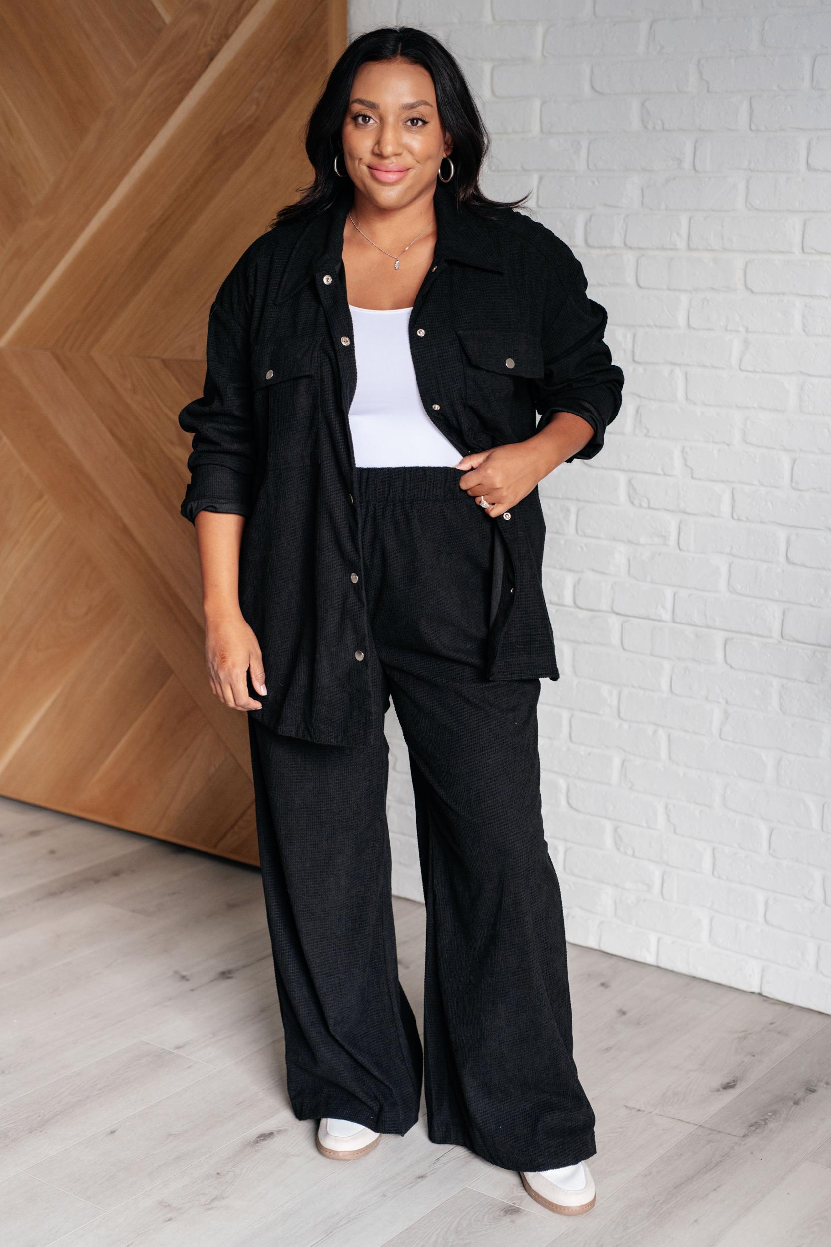 Just a Flirt Pleated Skirt in Black Product Image