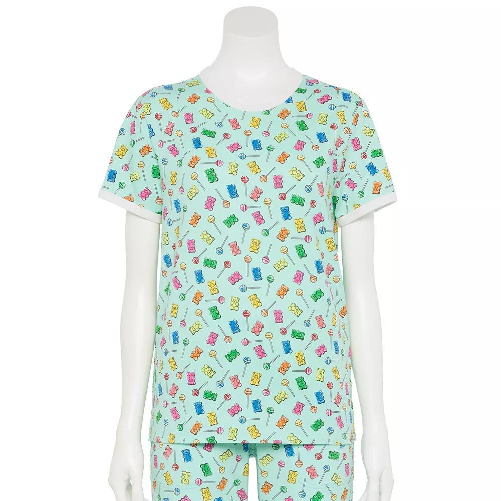 TomboyX Beary Sweet Short Sleeve Signature Soft Cotton-Blend Jersey Ringer Tee, Women's, Size: Large Product Image