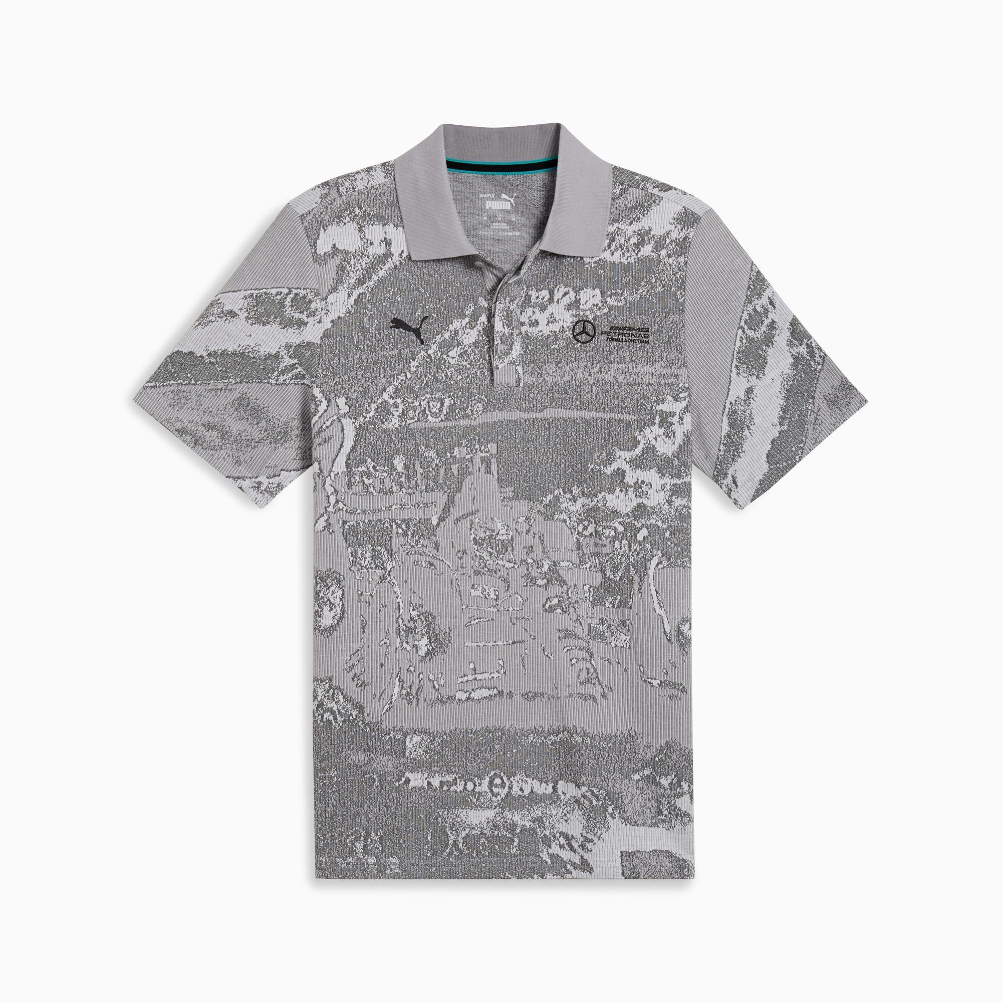 Mercedes-AMG Petronas F1® Men's Jacquard Polo Product Image