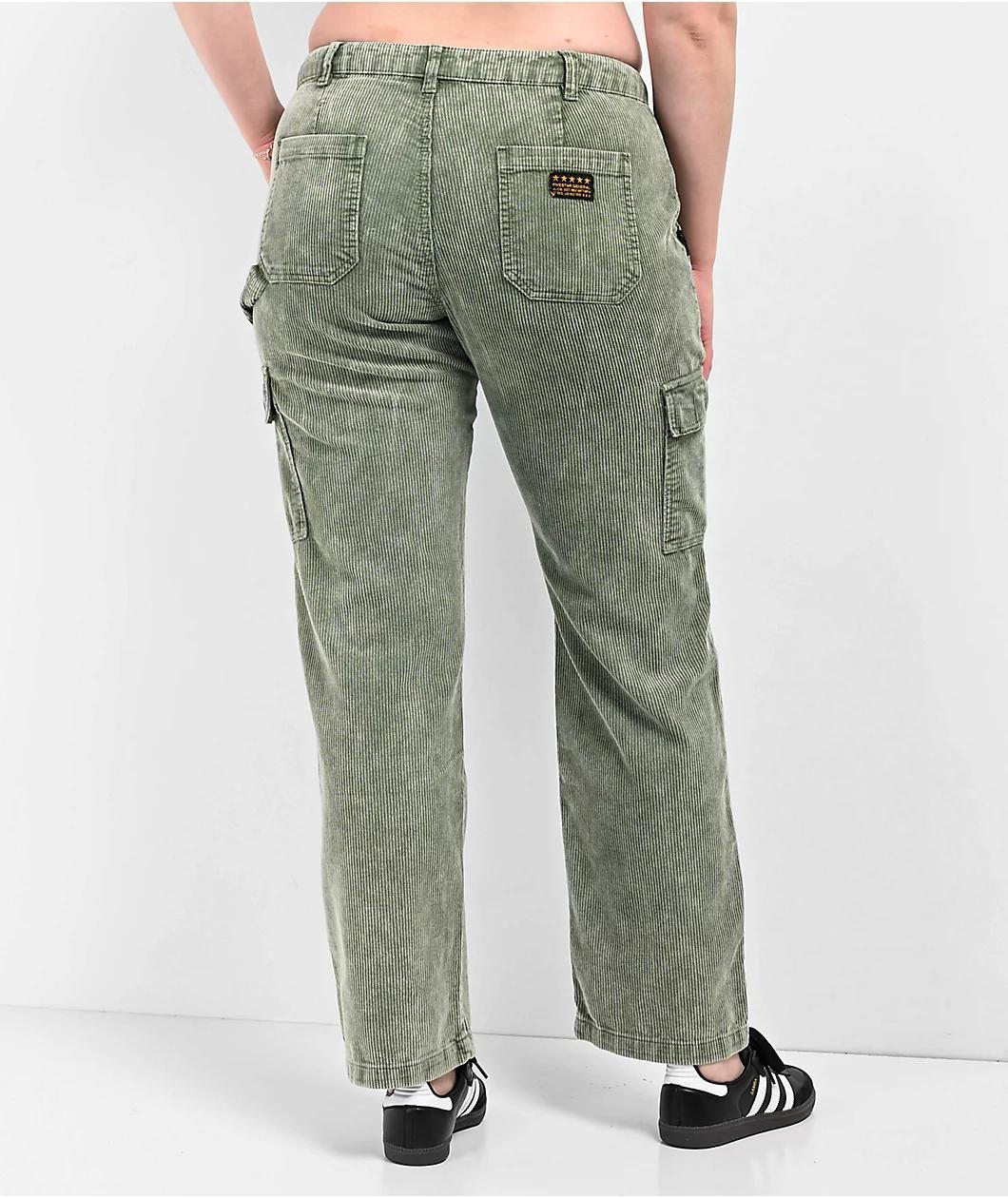 Fivestar General Green Mineral Wash Corduroy Cargo Pants Product Image