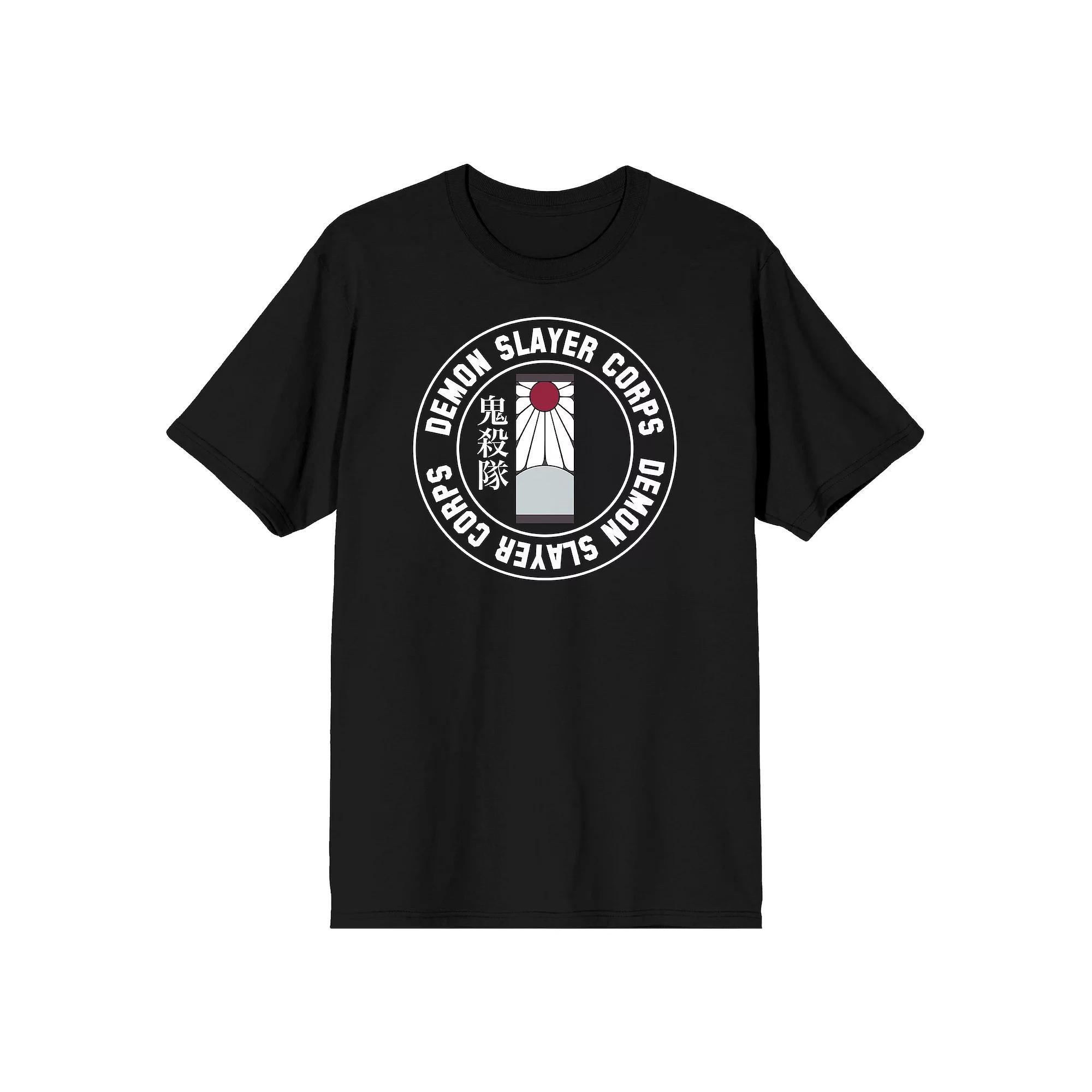 Men's Demon Slayer Corps Logo Graphic Tee, Size: Medium, Black Product Image