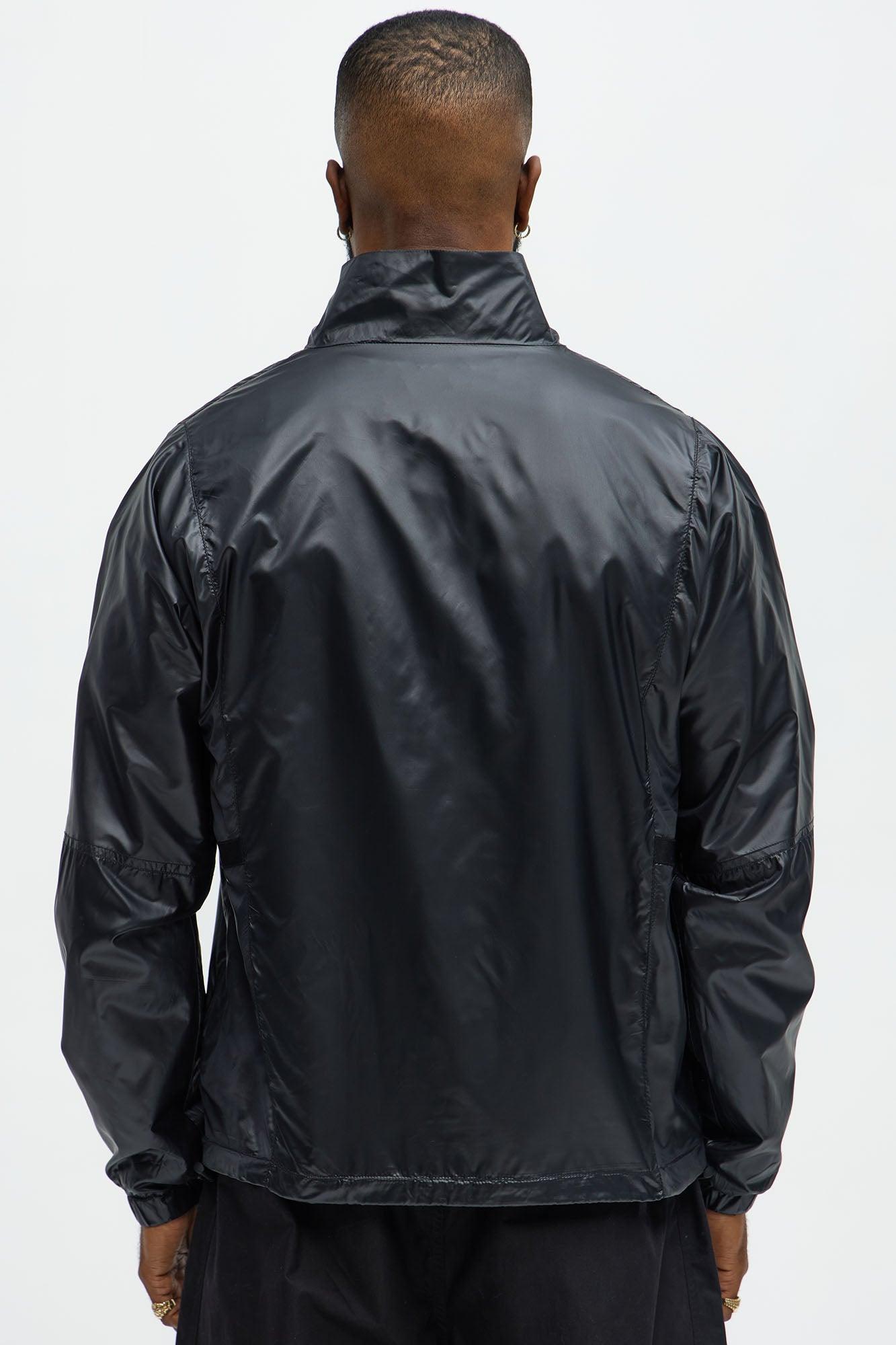 Winston Zip-Up Nylon Jacket - Black Product Image