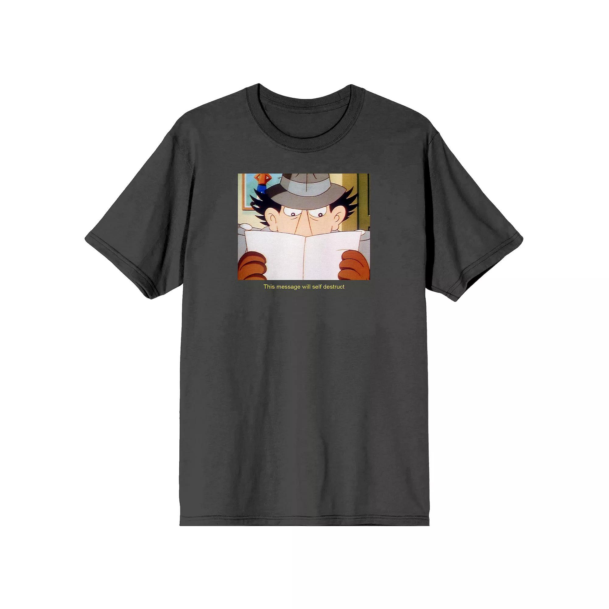Men's Inspector Gadget Secret Tee, Size: Medium, Black Product Image