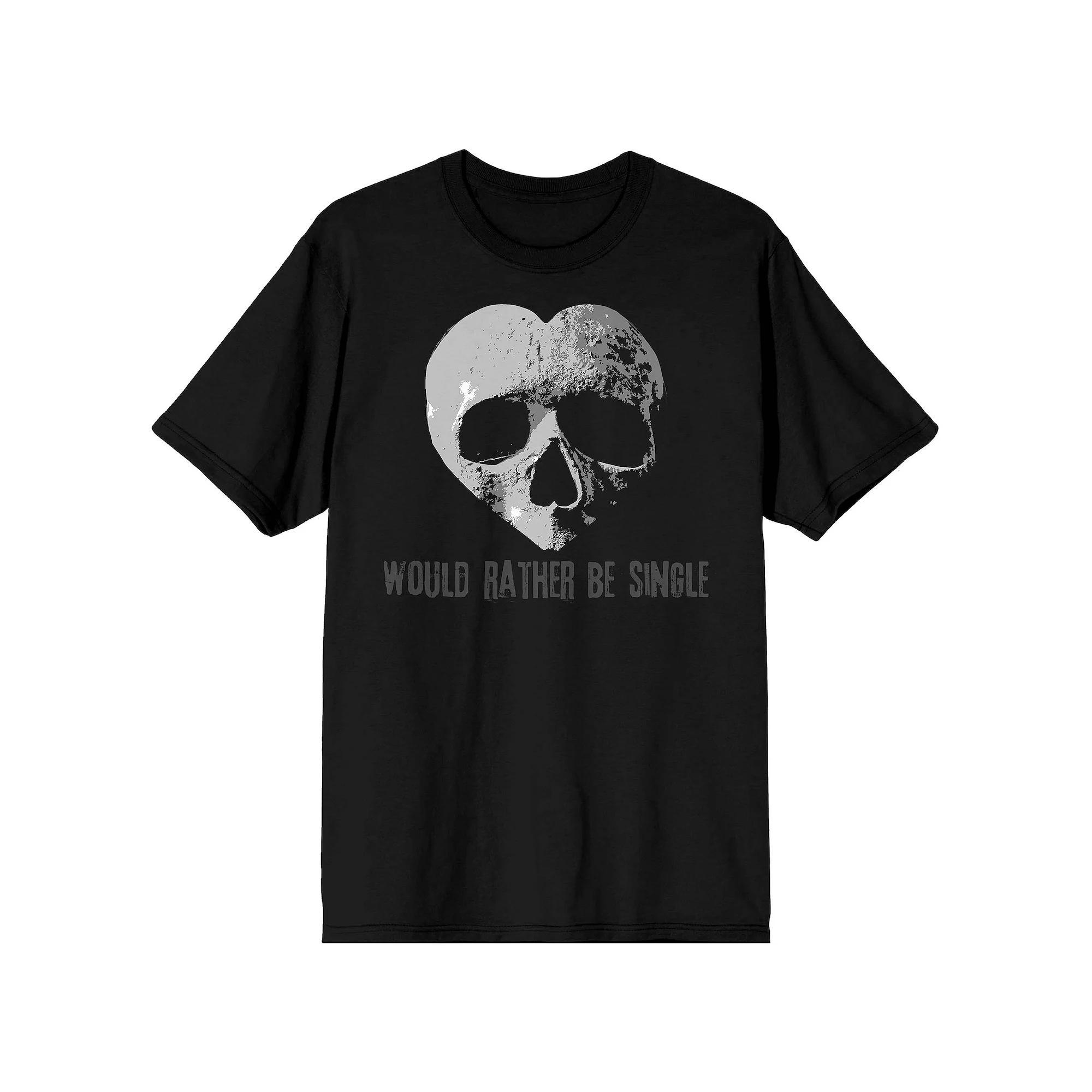 Men's Valentine's Day I Would Rather Be Tee, Size: Medium, Black Product Image