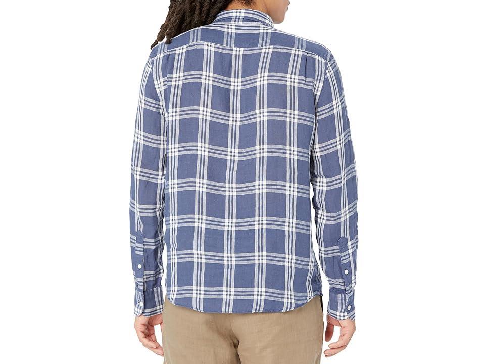 Faherty Linen Laguna Shirt (Jetty Plaid) Men's Clothing Product Image
