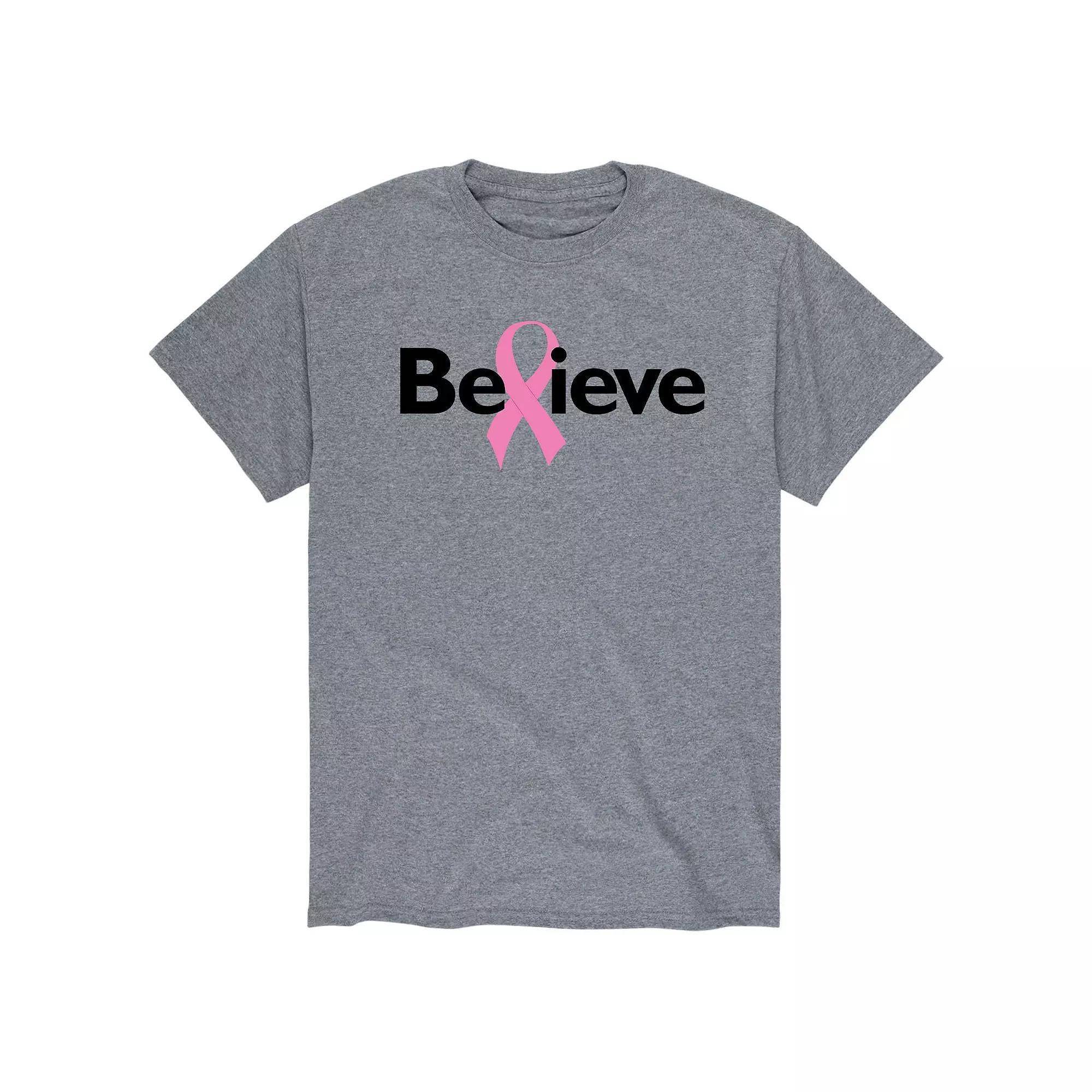 Men's Believe Tee, Size: XXL, Gray Product Image