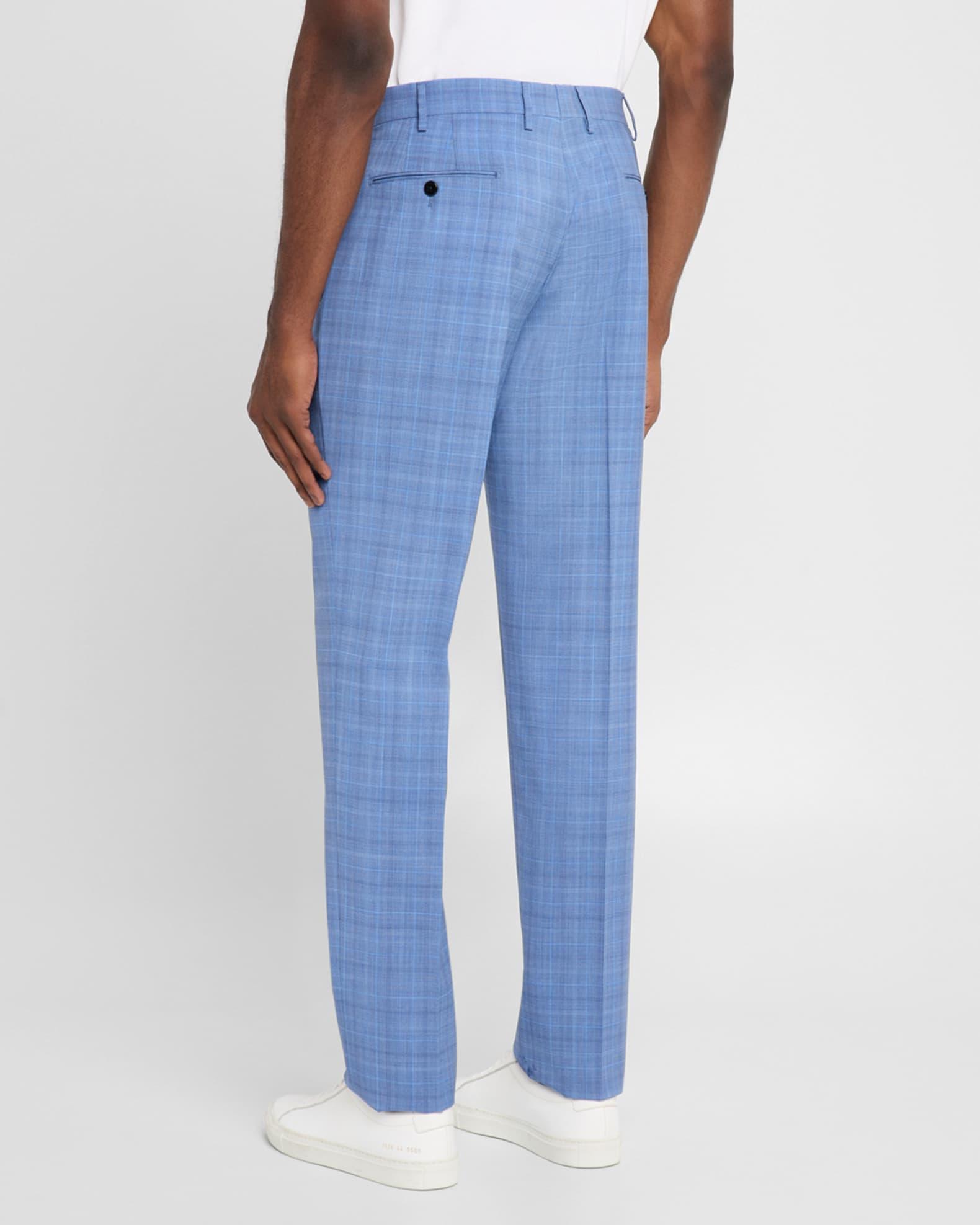 Men's Parker Wool Plaid Flat-Front Pants Product Image