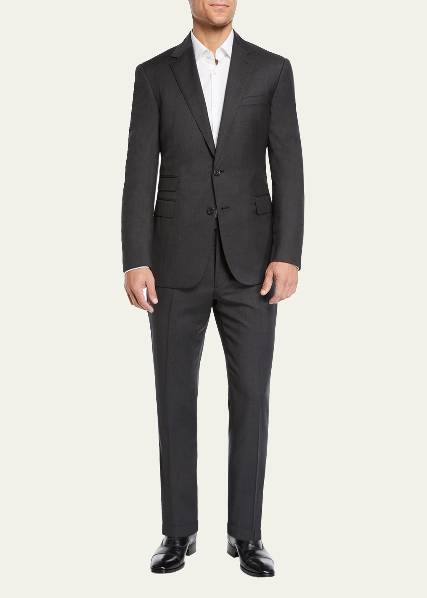 Mens Gregory Hand-Tailored Wool Serge Suit Product Image