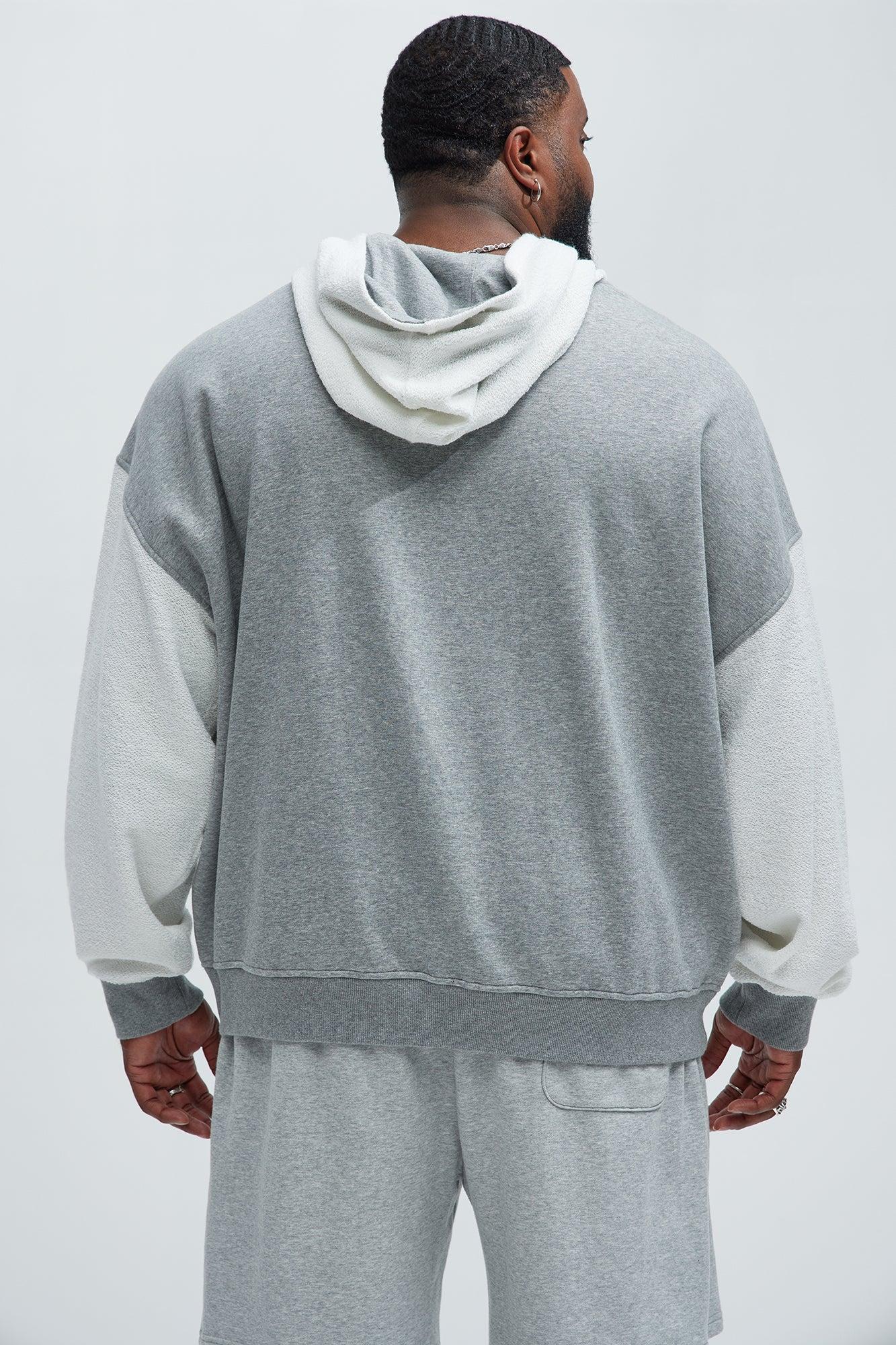 Lost Angeles Oversized Hoodie - Cream/combo Product Image