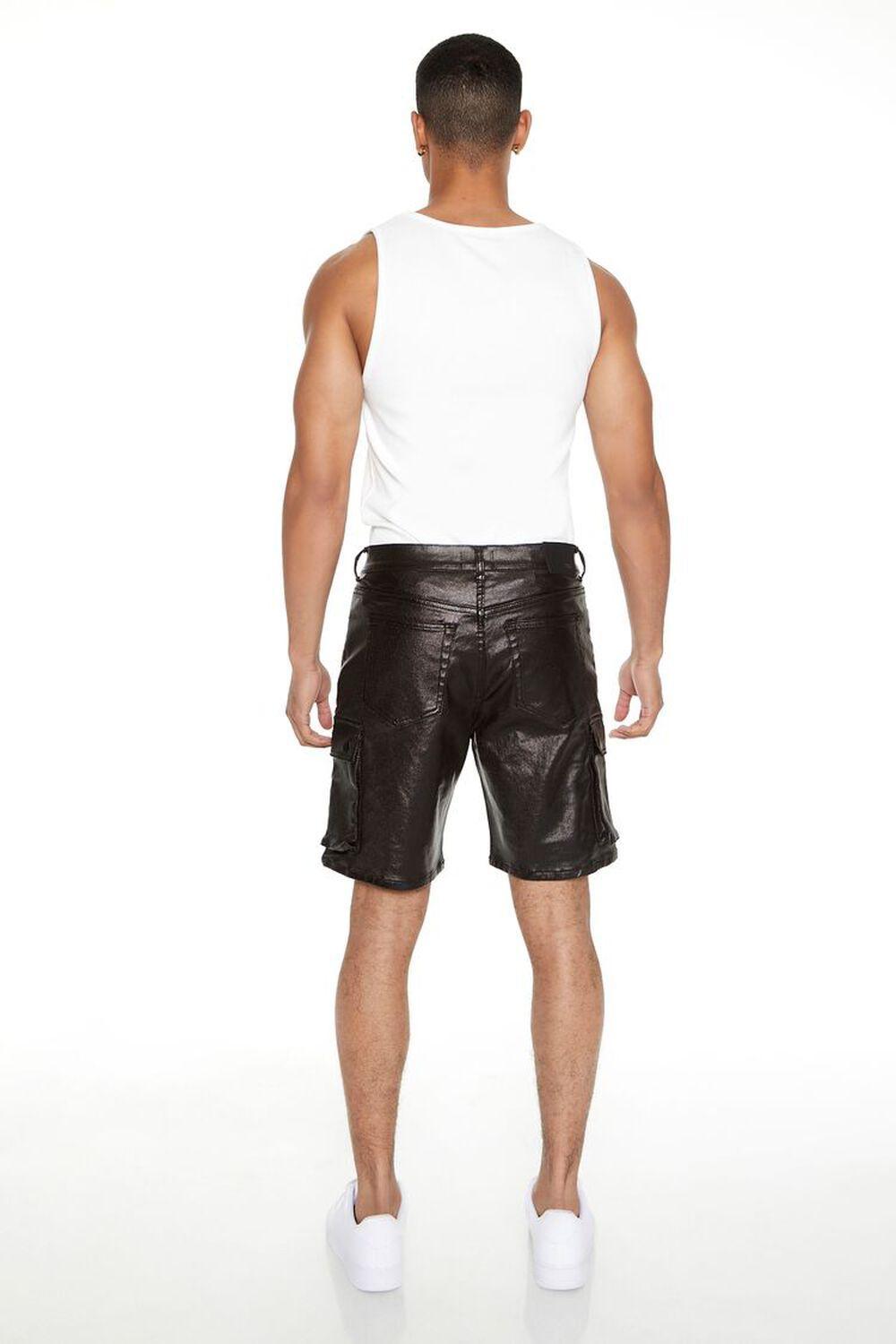 Coated Stretch-Denim Shorts | Forever 21 Product Image
