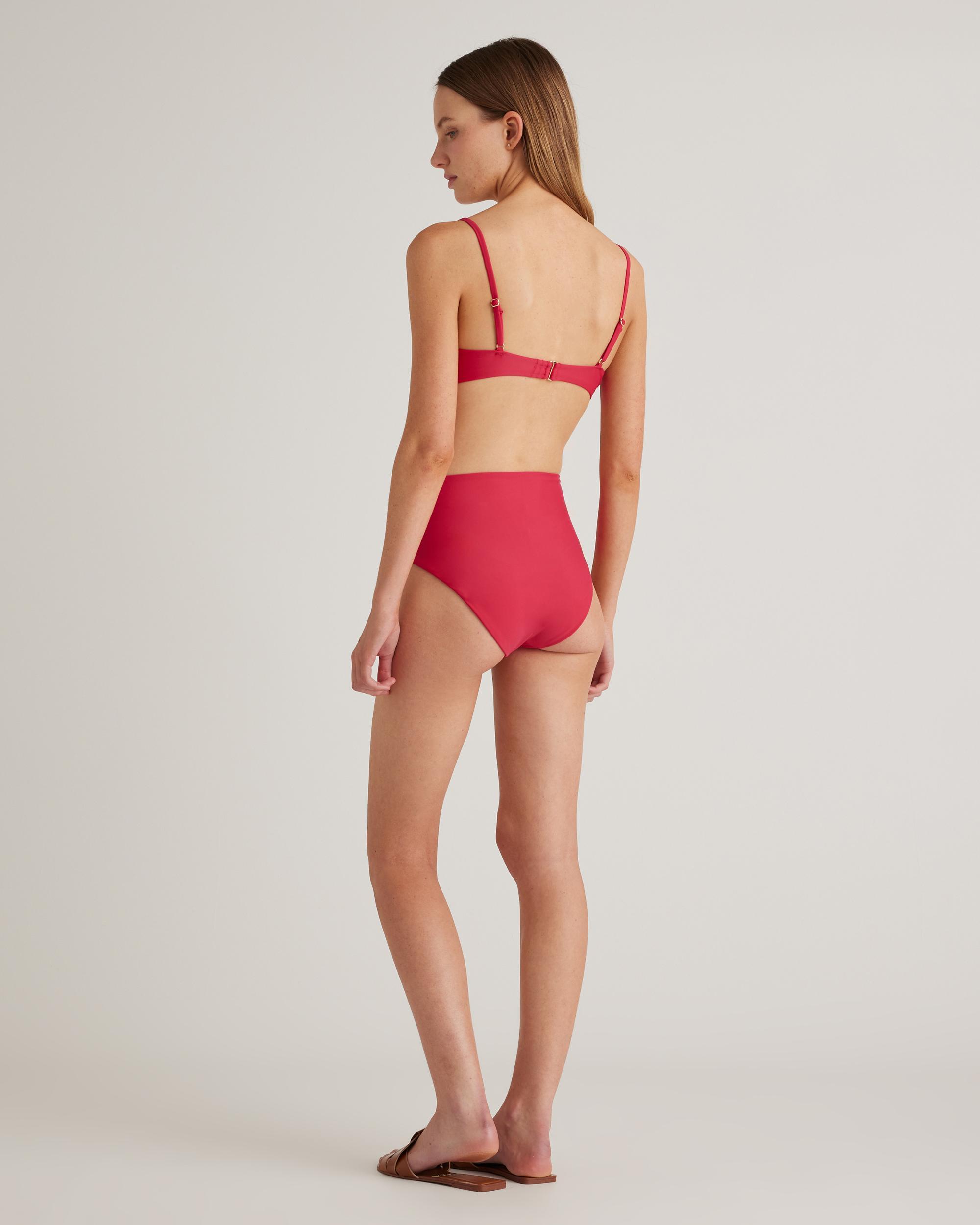 Quince | Women's Italian High-Rise Bikini Bottom Size XS, 78% Recycled Polyamide, 22% Spandex Product Image