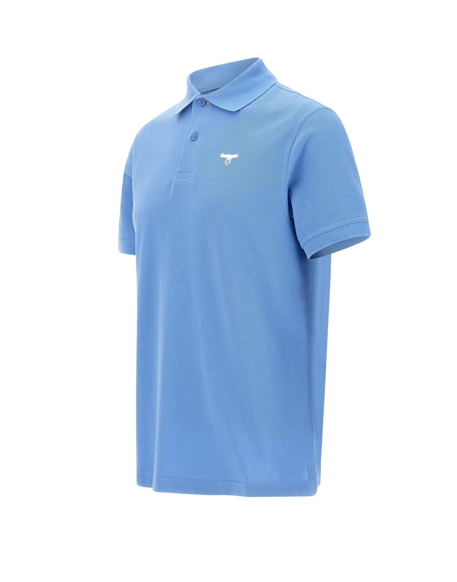 BARBOUR Short-sleeved Polo Shirt In Blue Product Image