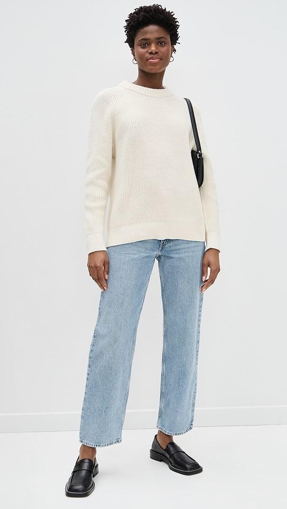 Jenni Kayne Oversized Cotton Fisherman Sweater | Shopbop Product Image