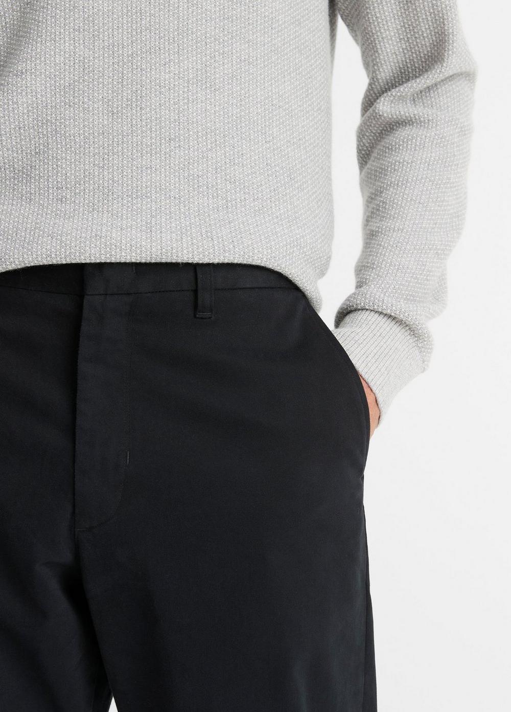 Mens Louie Relaxed Stretch-cotton Pant, Black, Size 30 Vince Product Image