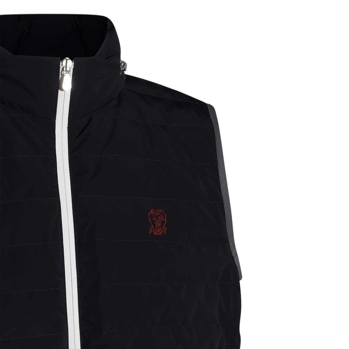 BRUNELLO CUCINELLI Navy Blue Down Jacket Product Image