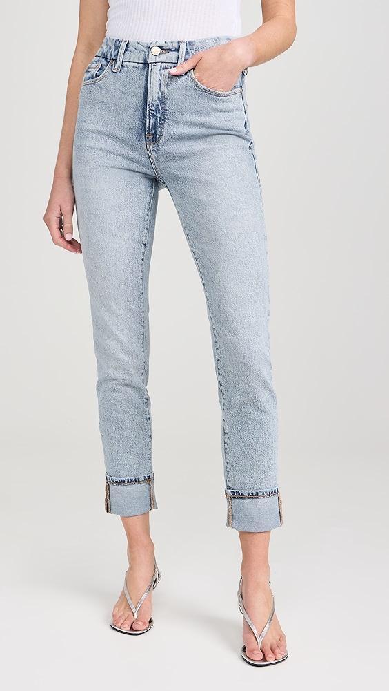 Good American Good Classic Cuffed Jeans | Shopbop Product Image