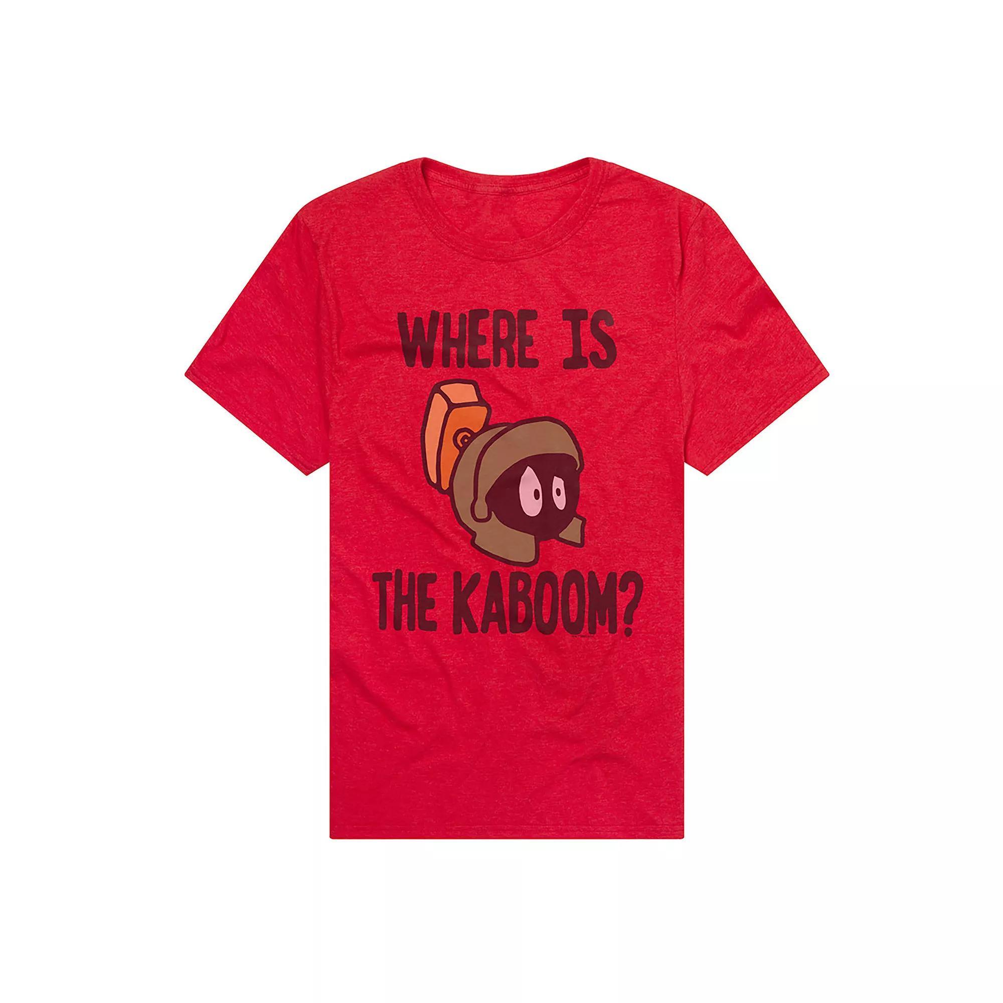 Men's Looney Tunes Marvin the Martian Graphic Tee, Size: Large, Red Product Image