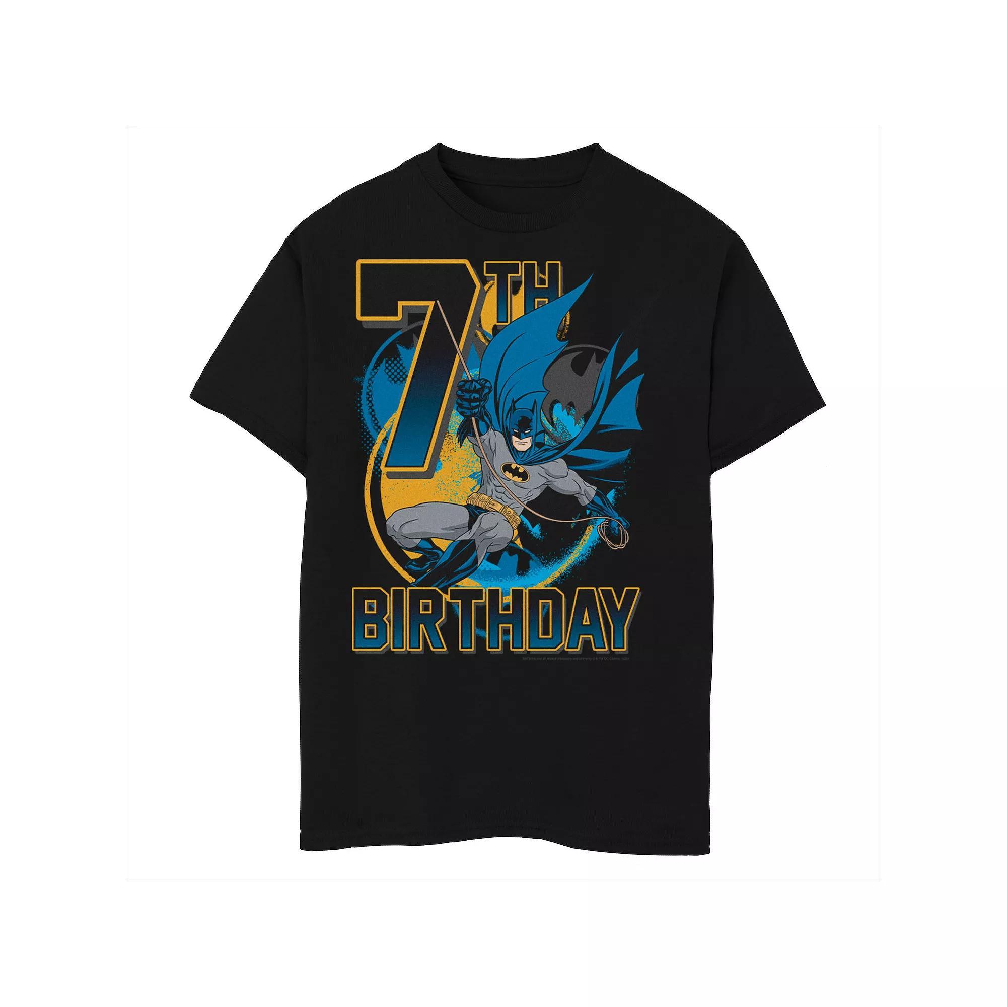 Boys Marvel Spider-Man Miles Morales Happy Birthday Husky Graphic Tee, Boy's, Size: Medium HUSKY, Black Product Image