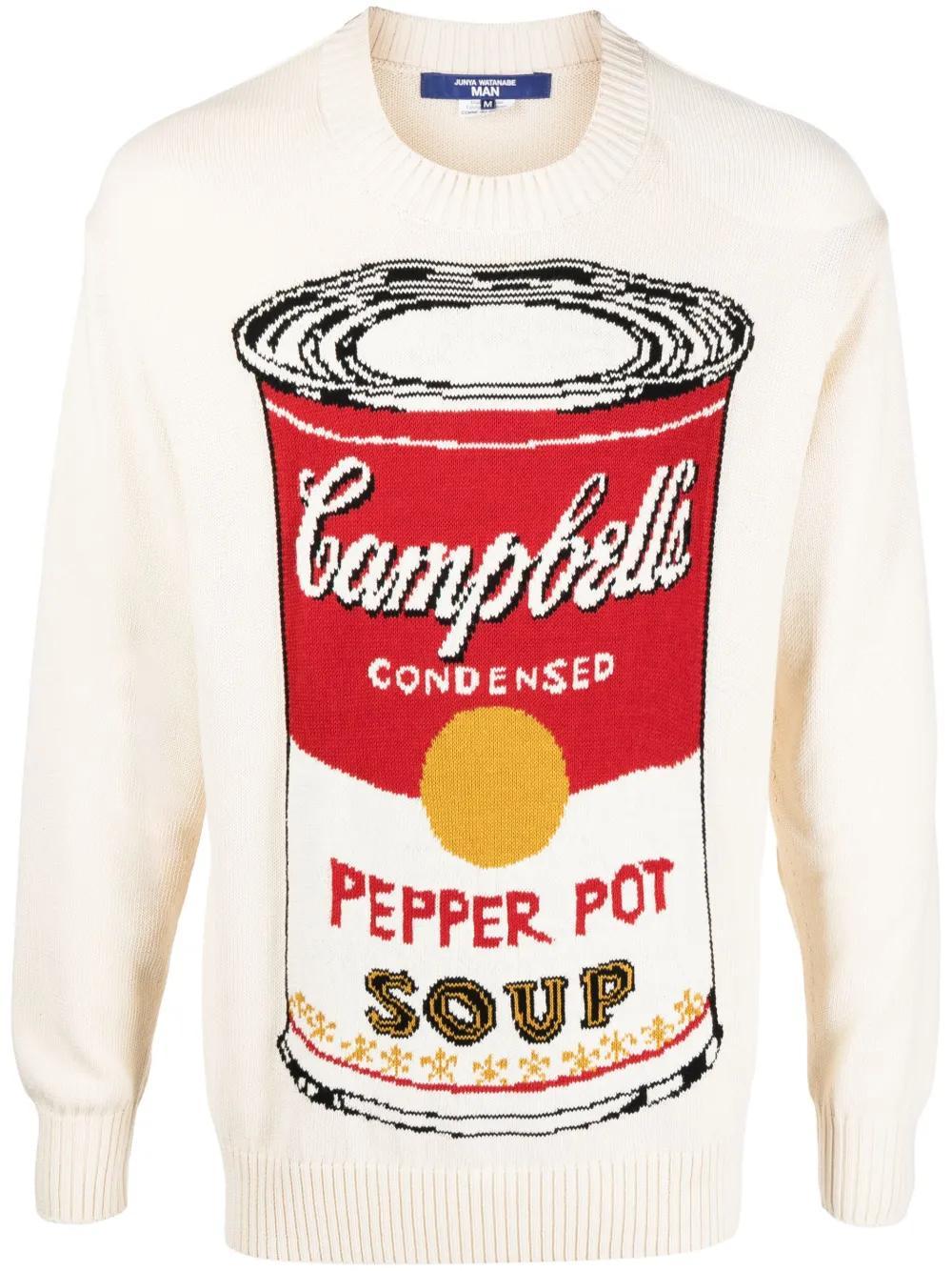 JUNYA WATANABE Soup Andy Warhol Sweater In Off White Product Image