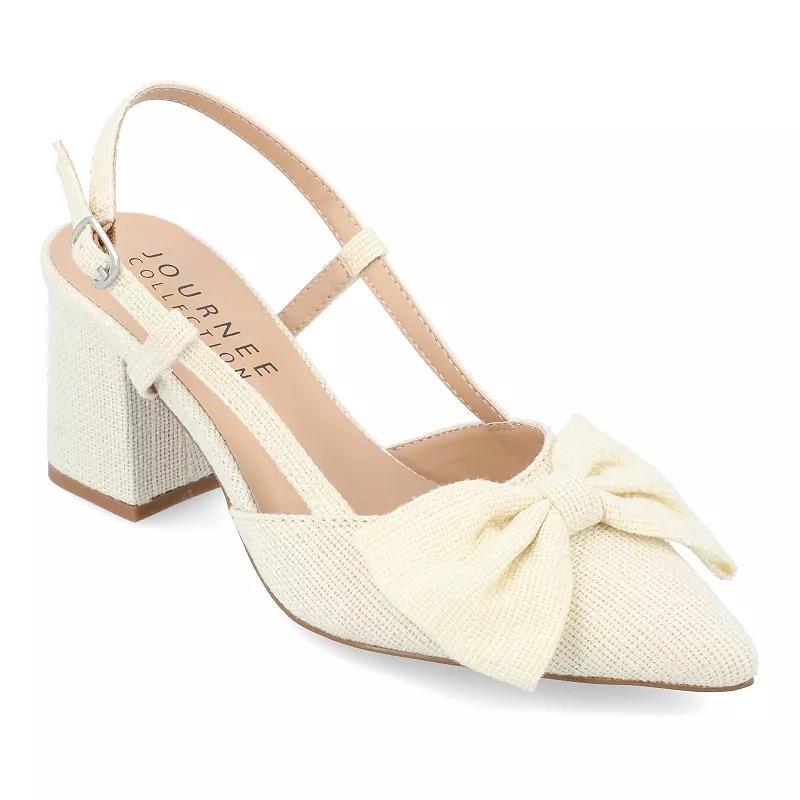 Journee Tailynn Womens Dressy Pumps Ivory Product Image