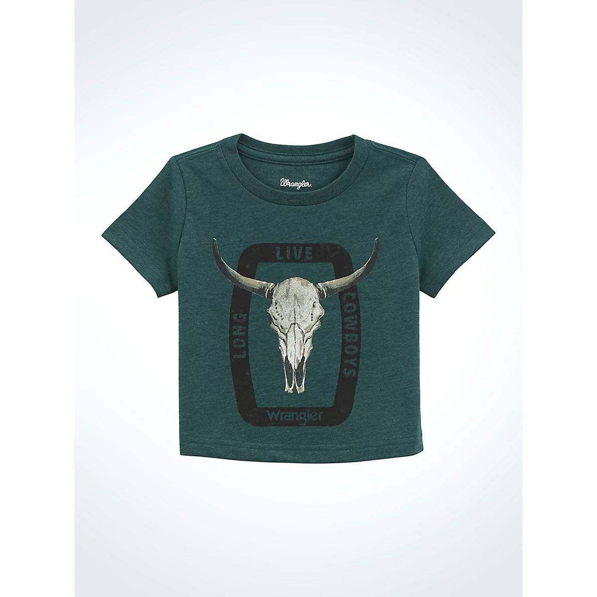 Women's Wrangler Western Graphic Girlfriend Tee in Tan Boots Product Image