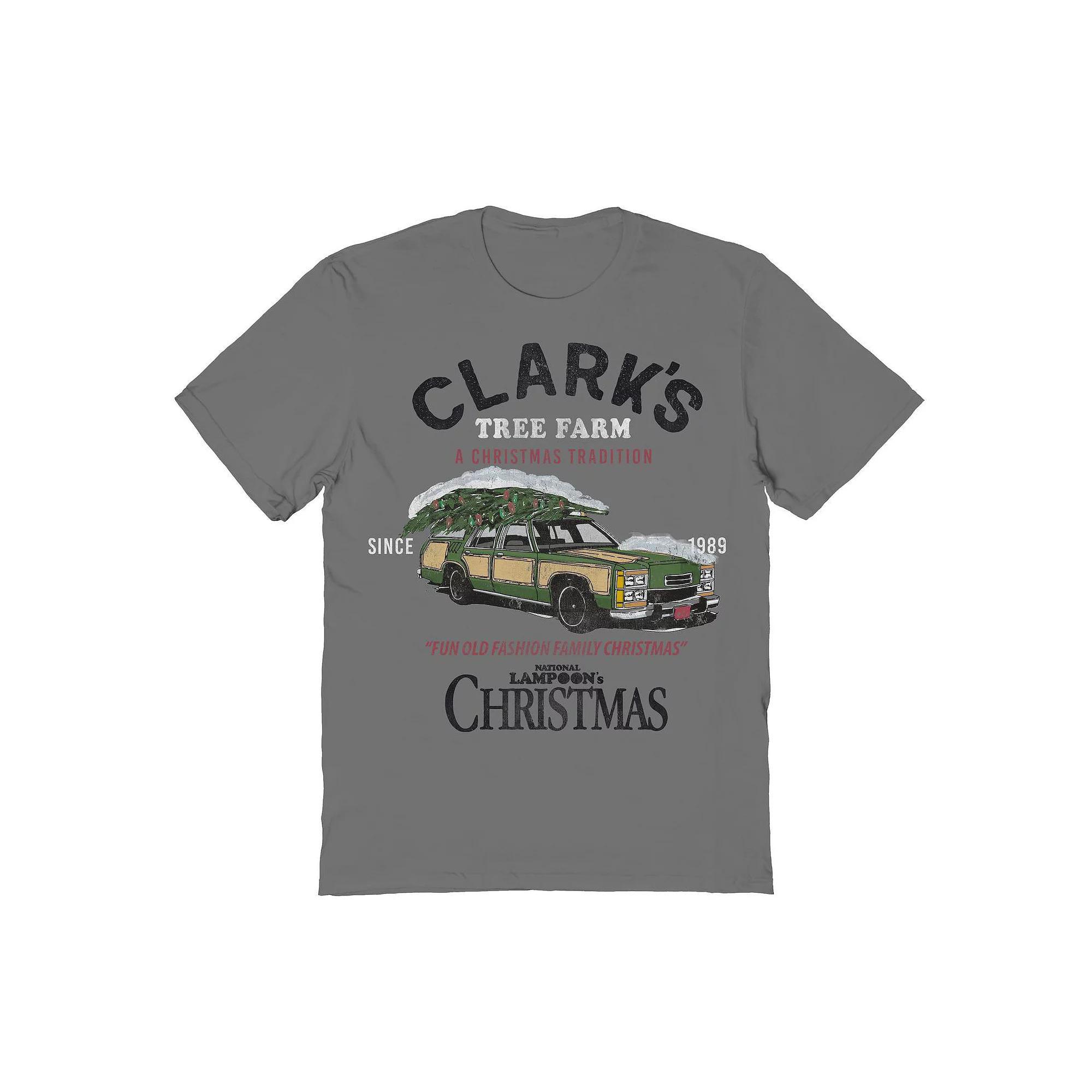 Men's Tree Farm National Lampoon's Christmas Vacation Graphic Tee, Size: XL, Grey Product Image