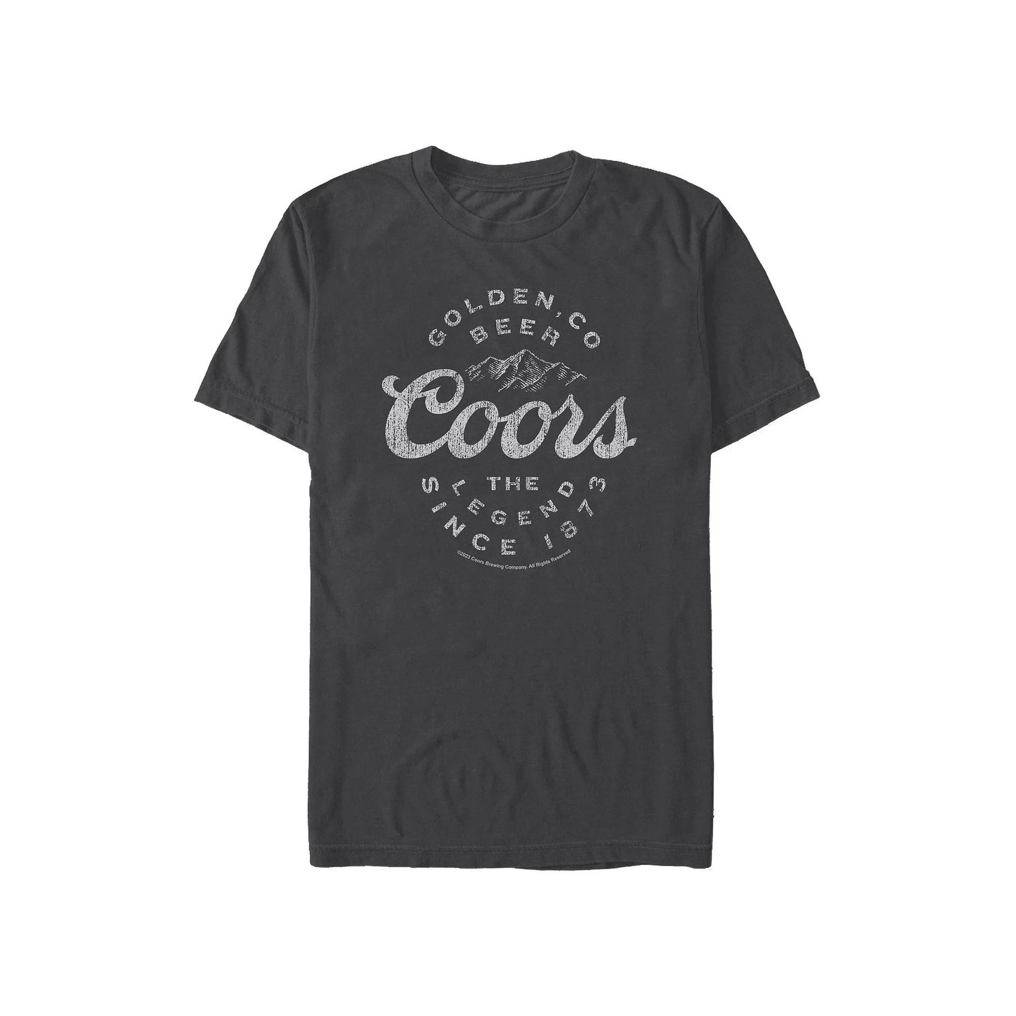 Men's Coors Light COORS SIGN Graphic Tee, Size: Large, Black Product Image
