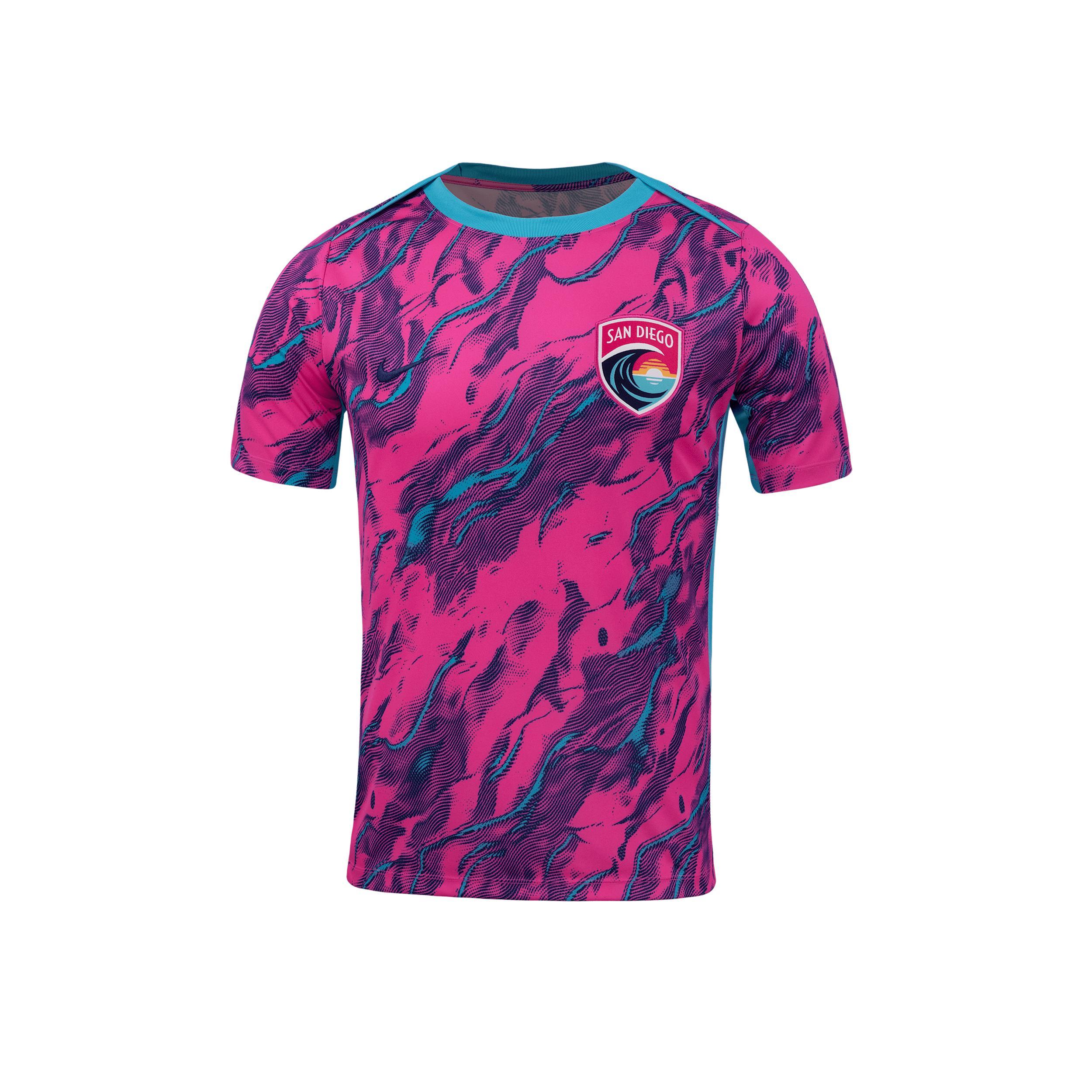 San Diego Wave FC 2025 Nike Men's NWSL Short-Sleeve Pre-Match Top Product Image