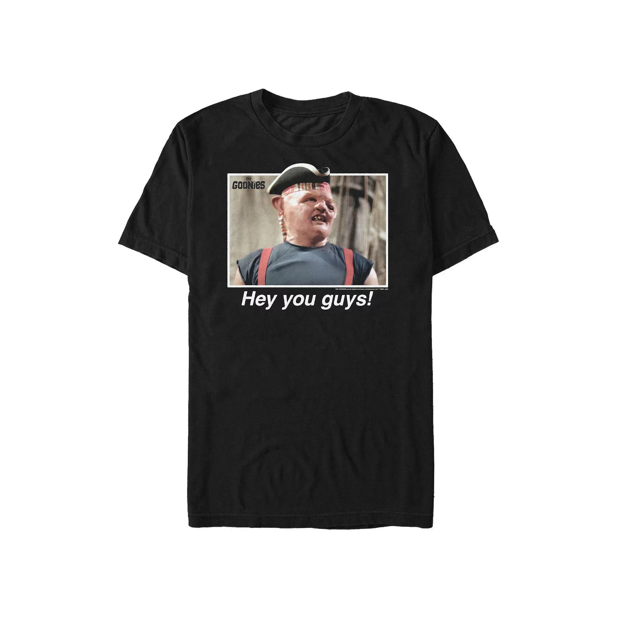 Men's The Goonies Sloth Hey You Guys Graphic Tee, Size: Medium, Black Product Image