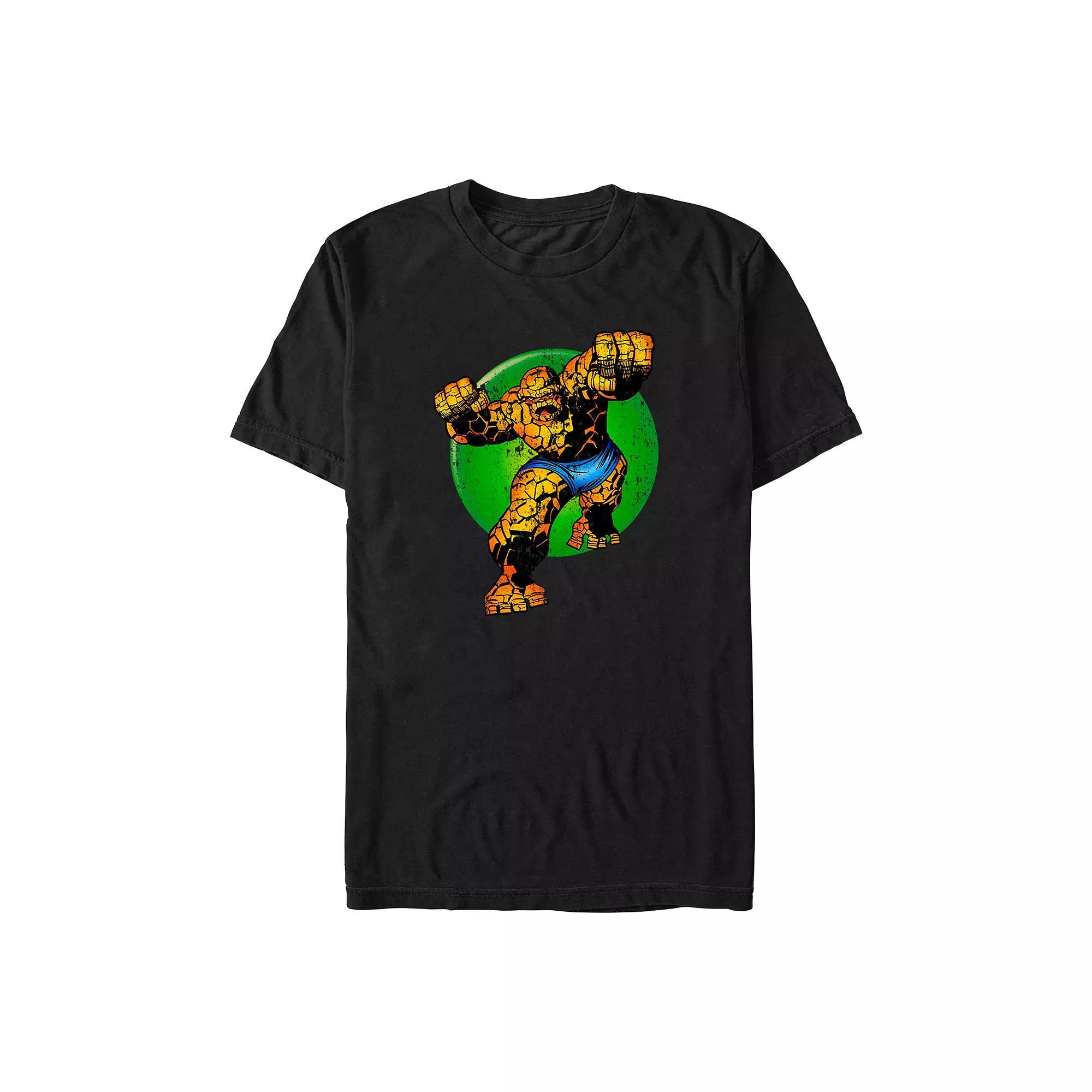 Big & Tall Marvel Fantastic Four The Thing Graphic Tee, Men's, Size: 4XL Tall, Black Product Image