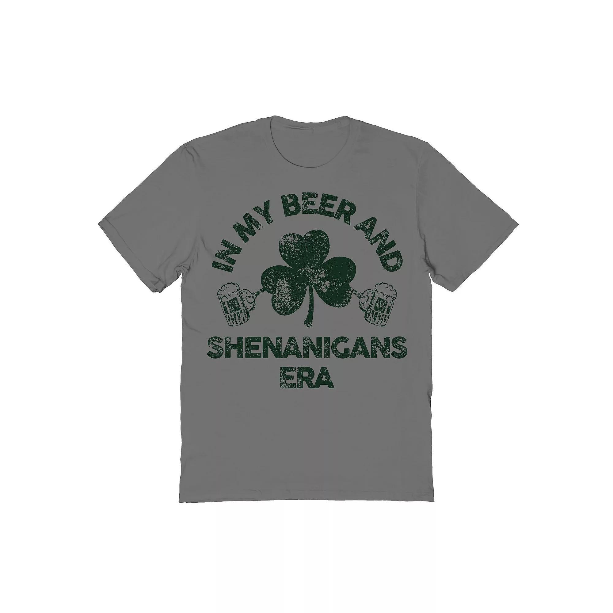 Men's St Patrick's Day In My Beer Graphic Tee, Size: Small, Grey Product Image