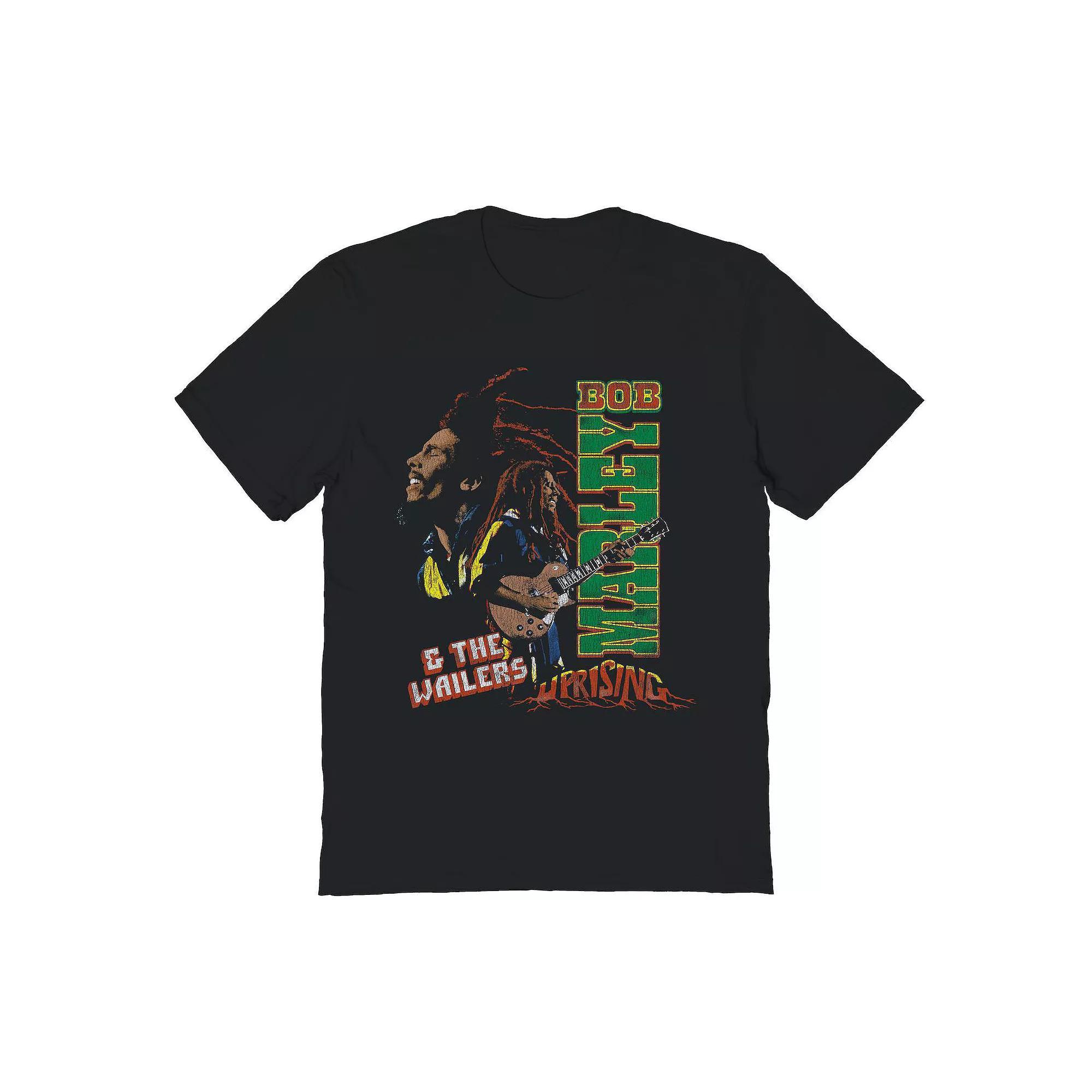 Men's Bob Marley Uprising Marley Graphic Tee, Size: XL, Black Product Image