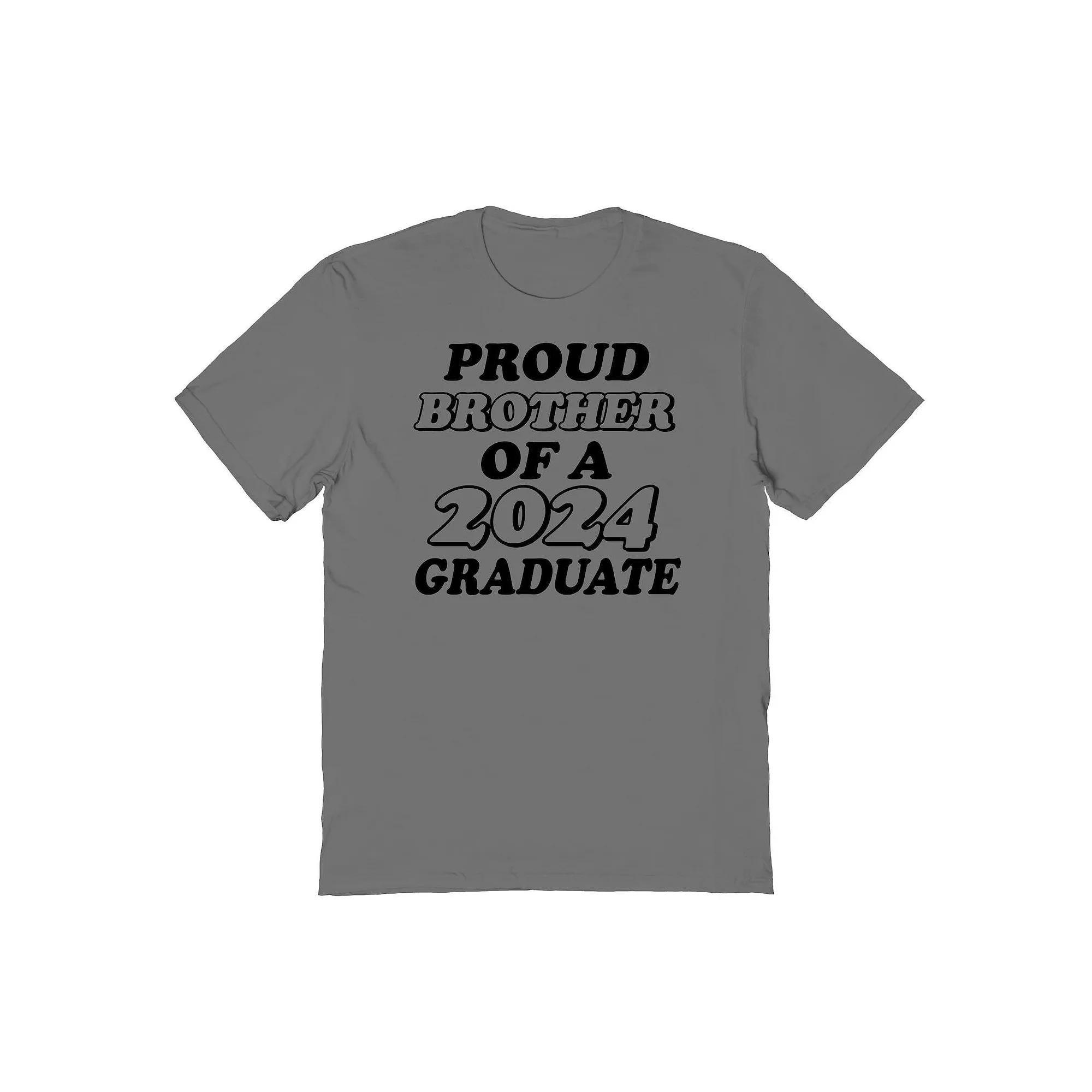 Mens COLAB89 by Threadless Proud Brother Of A 2024 Graduate Graphic Tee Product Image