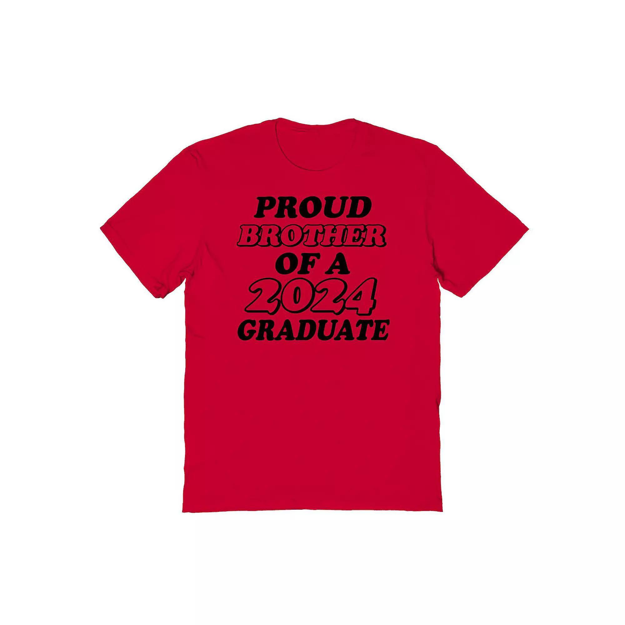 Mens COLAB89 by Threadless Proud Brother Of A 2024 Graduate Graphic Tee Product Image