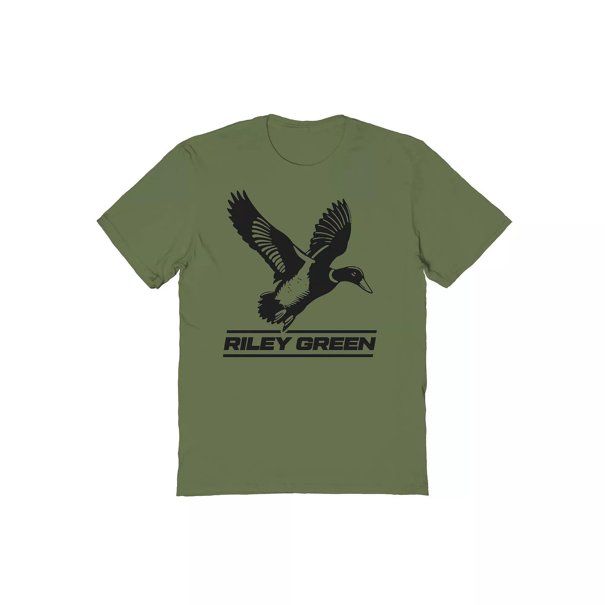 Men's Riley Green Duck Logo Graphic Graphic Tee, Size: Large, Military Green Product Image