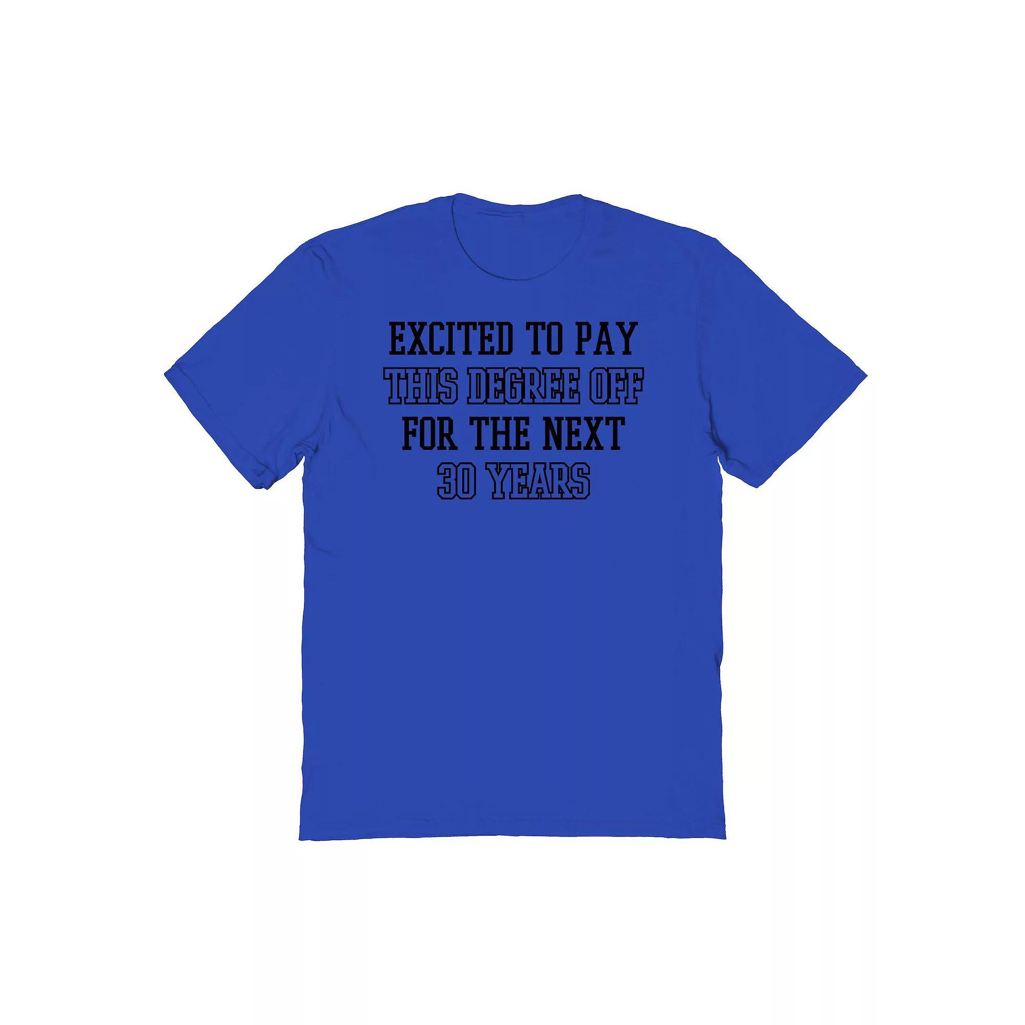 Men's COLAB89 by Threadless Next 30 Years Graduate Graphic Tee, Women's, Size: Small, Royal Product Image