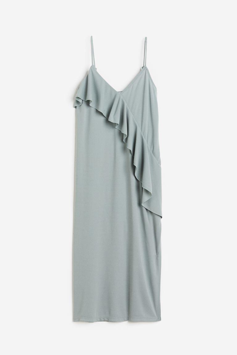 Flounce-detail Slip Dress Product Image