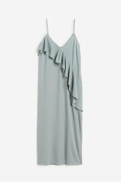 Flounce-detail Slip Dress Product Image
