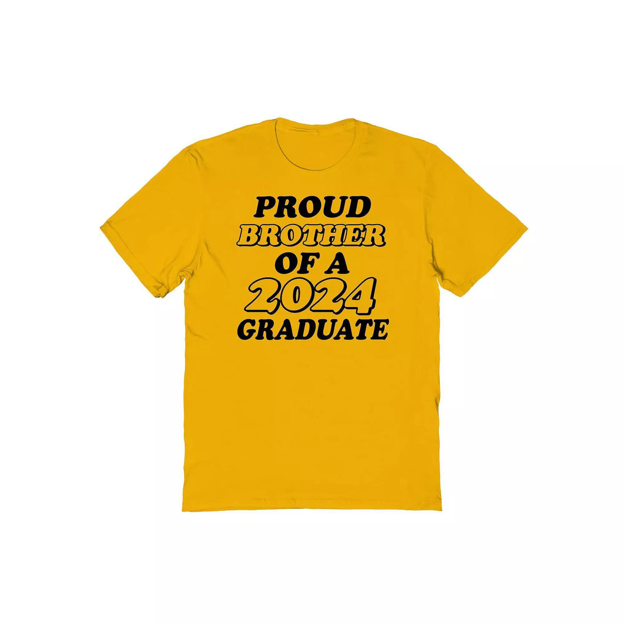 Mens COLAB89 by Threadless Proud Brother Of A 2024 Graduate Graphic Tee Product Image