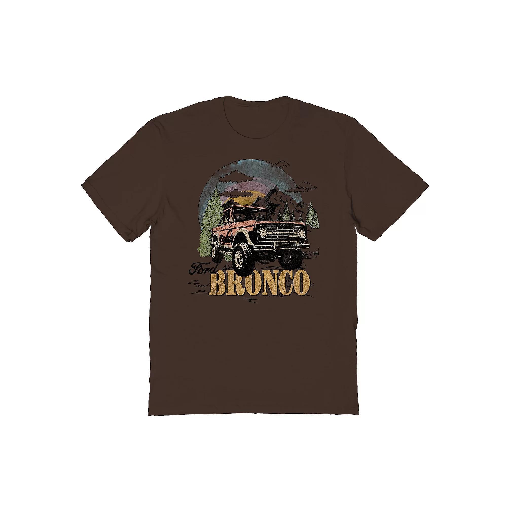 Men's Bronco Dawn Graphic Tee, Size: Small, Dark Brown Product Image