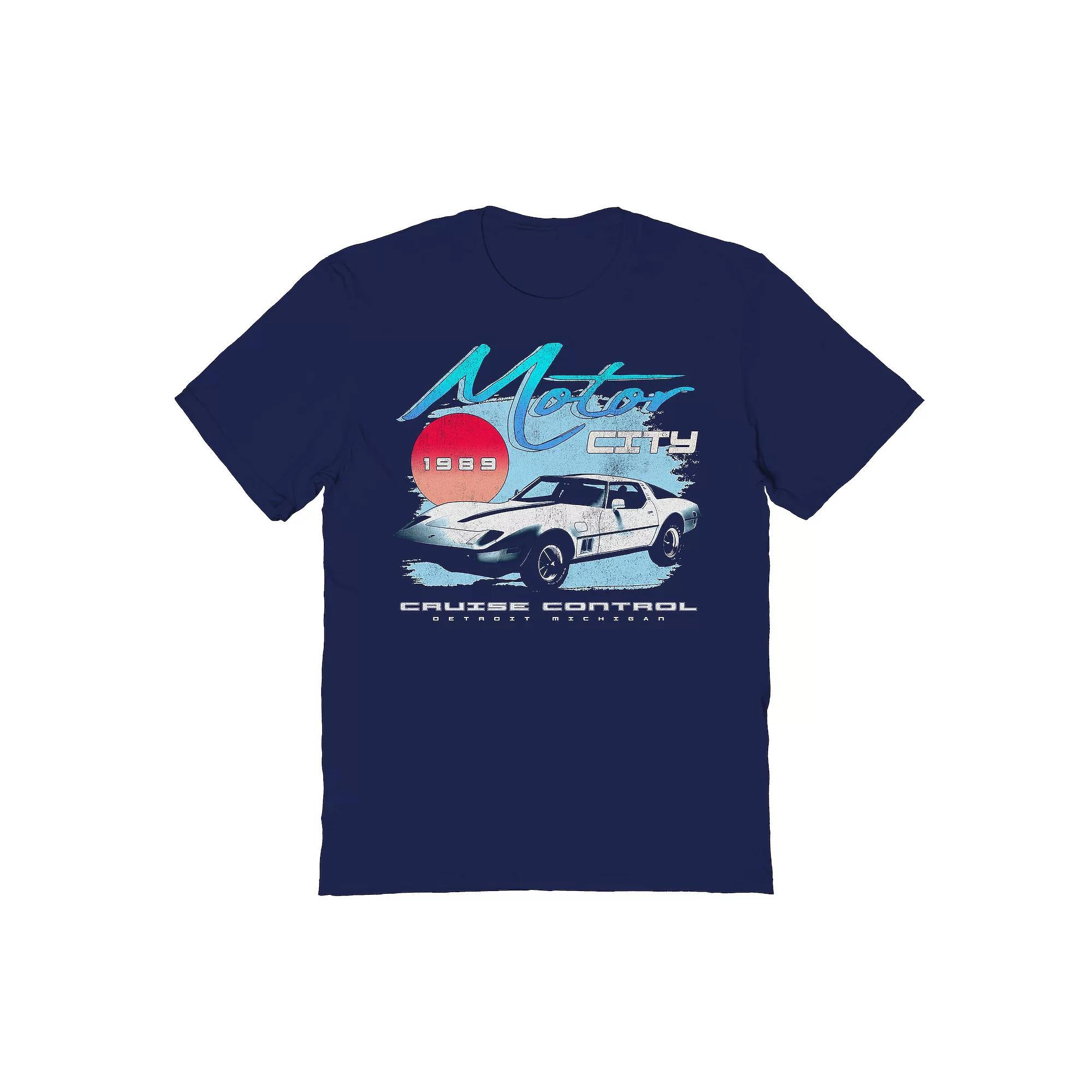 Men's Motor City Cruise Control Graphic Tee, Size: Medium, Blue Product Image