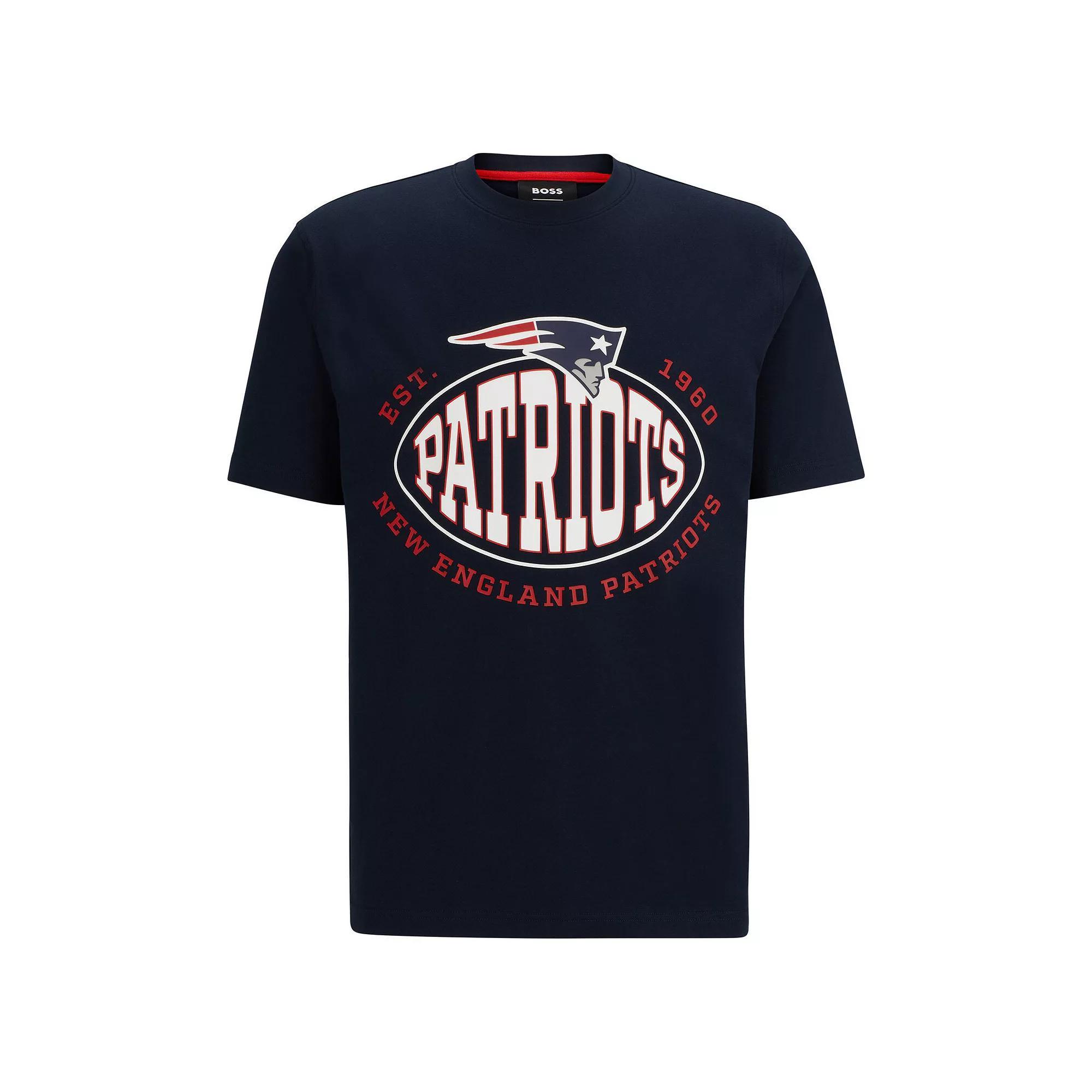 Men's BOSS X NFL  Navy New England Patriots Trap T-Shirt, Size: 2XL, Blue Product Image