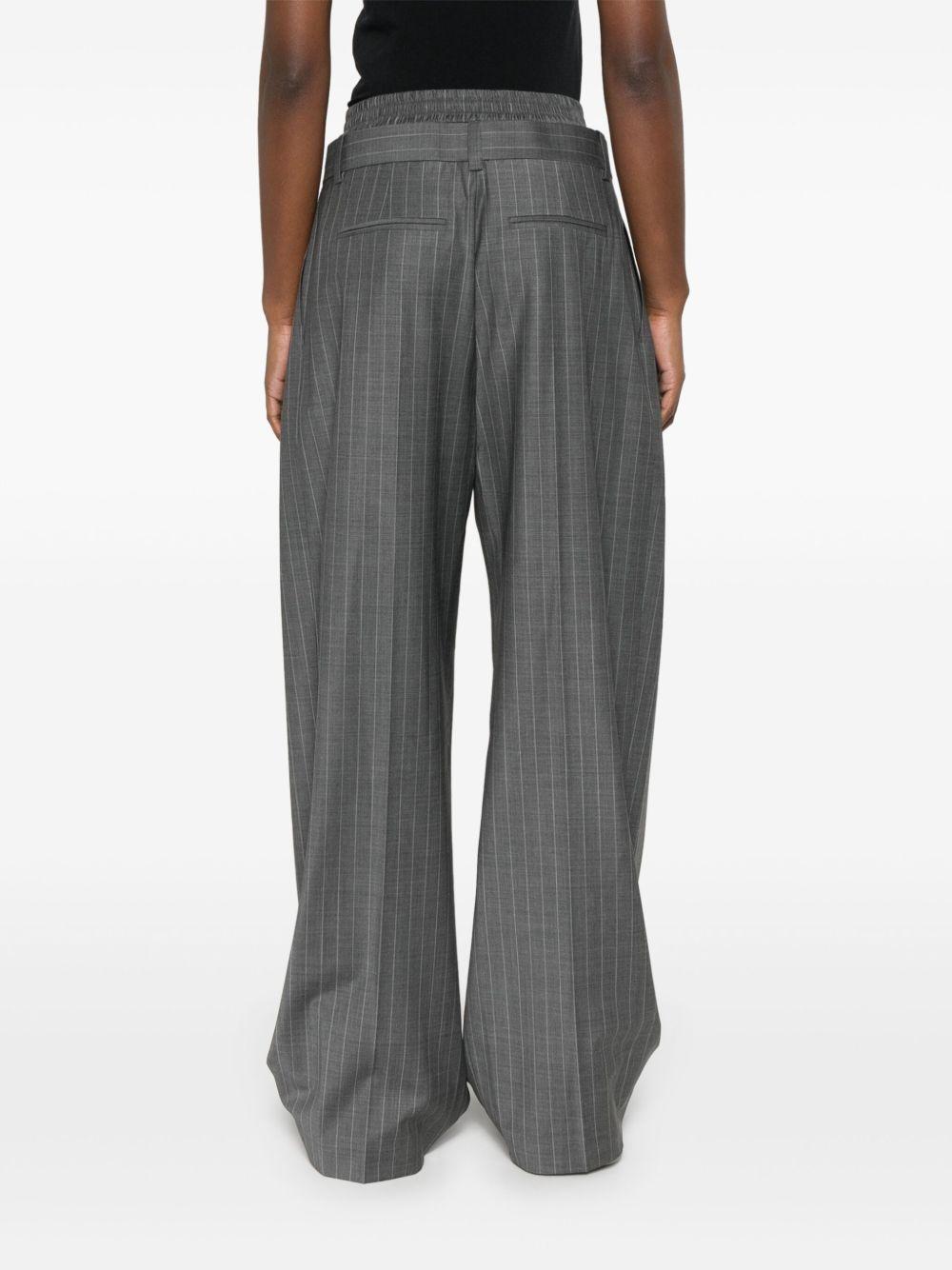 boxer-detail pleated trousers Product Image