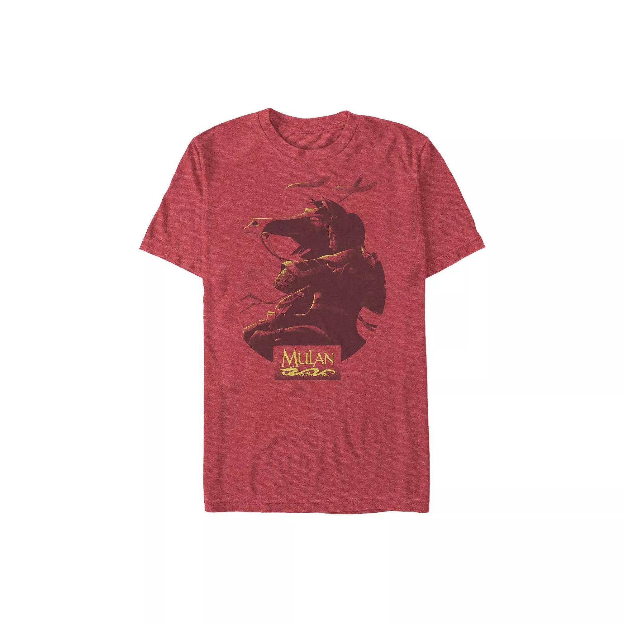 Men's Disney's Mulan Poster Tee, Size: XXL, Red Grey Product Image