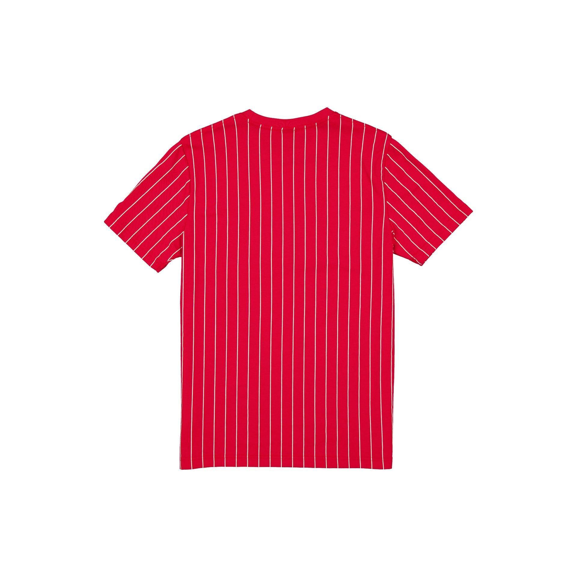 St. Louis Cardinals Throwback Pinstripe Wordmark T-Shirt Male Product Image