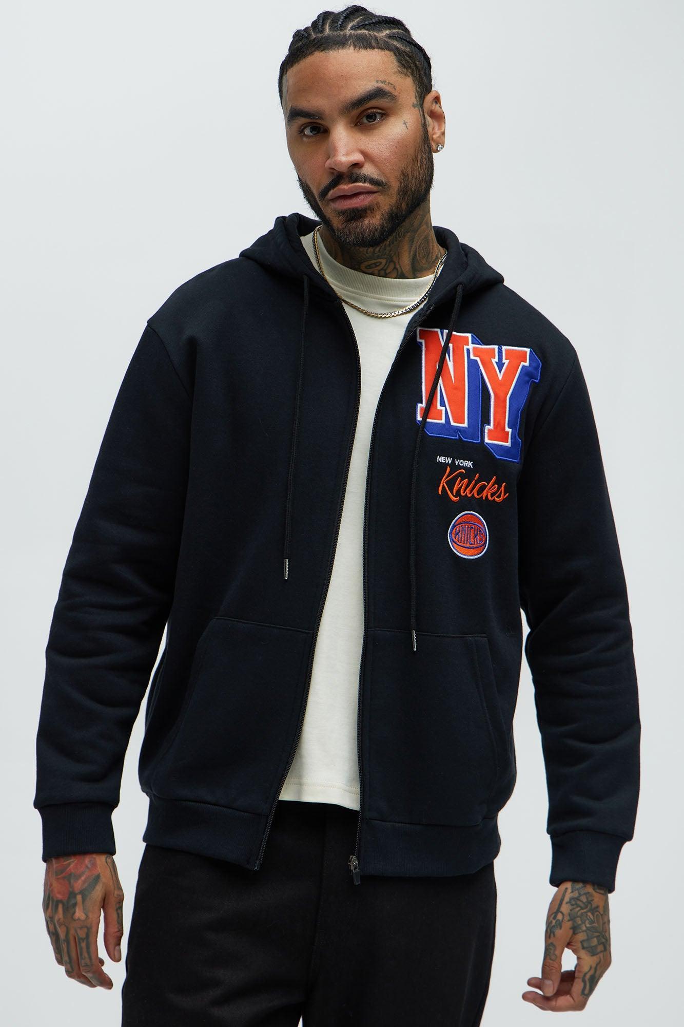 Knicks Bold Zip Up Hoodie - Black Product Image