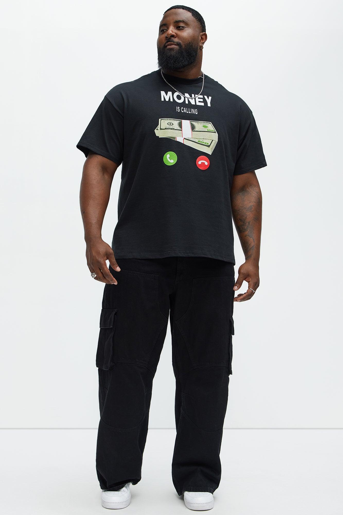Money Stays Calling Short Sleeve Tee - Black Product Image