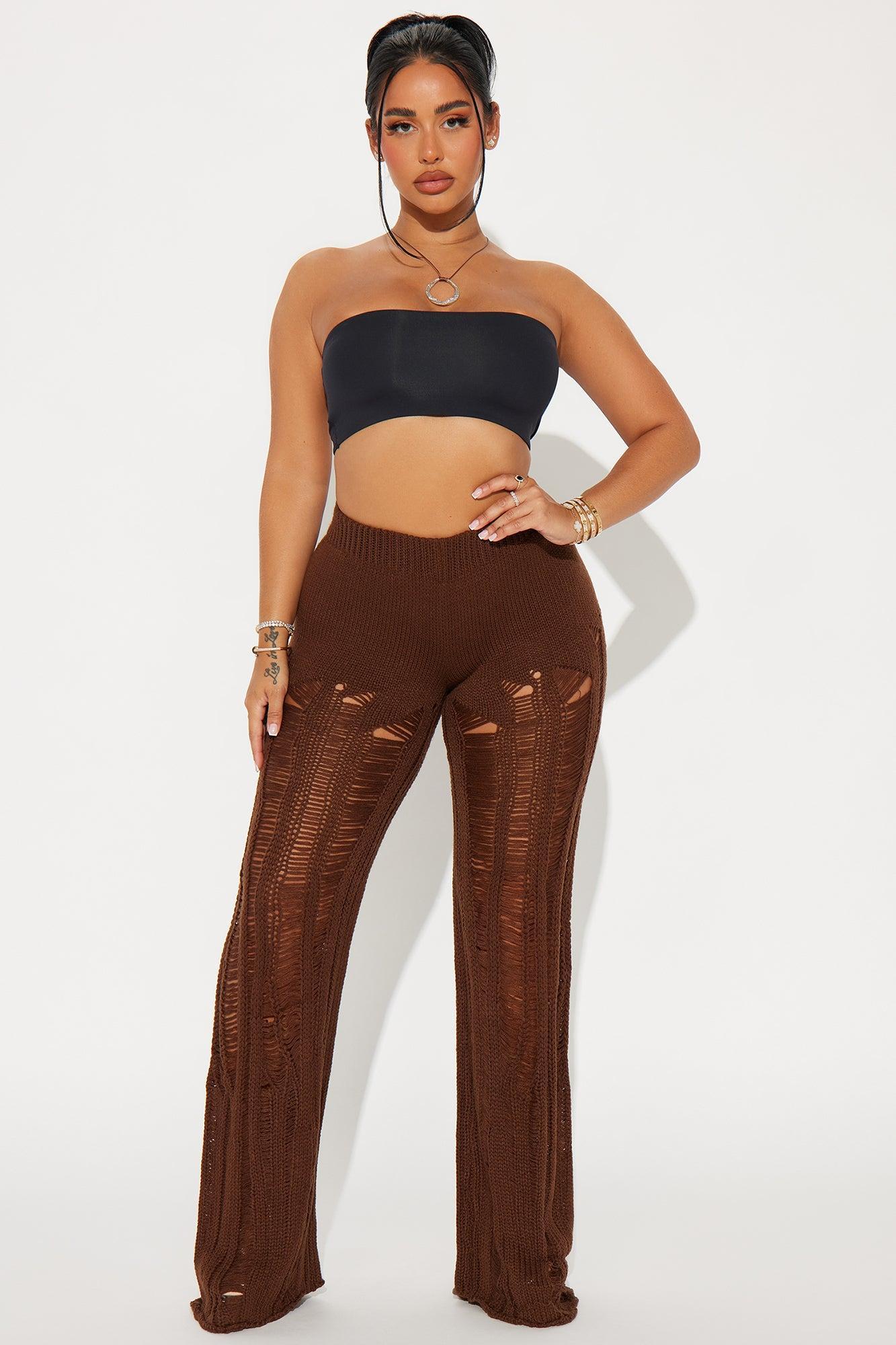 Staying Humble Sweater Knit Pant - Brown Product Image
